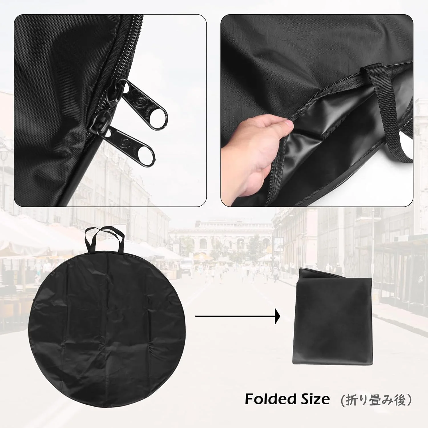 کیف حمل چرخ دوچرخه TRIWONDER مناسب برای چرخ های 26، 27.5 و 29 اینچ، کیف کاور چرخ دوچرخه، کیف نگهداری تایر چرخ دوچرخه برای دوچرخه کوهستان و جاده