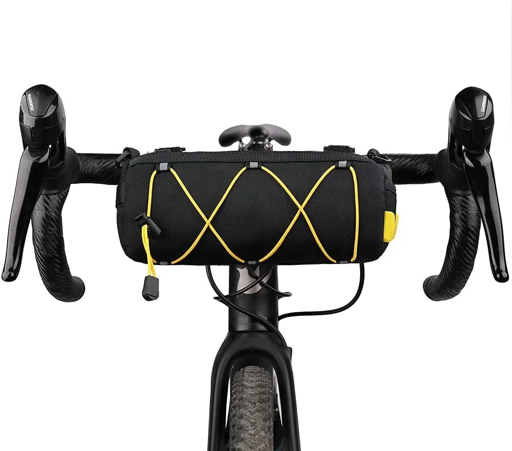کیف فرمان دوچرخه TERRIFI، کیف رولی جلوی دوچرخه برای نگهداری وسایل، مناسب برای دوچرخه‌های کوهستانی، جاده‌ای و رفت و آمد، کیف شانه‌ای، لوازم جانبی حرفه‌ای دوچرخه‌سواری