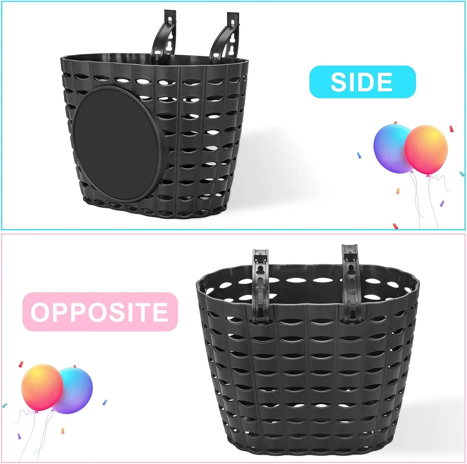 سبد دوچرخه بچگانه، سبد فرمان دوچرخه کودکان به همراه استیکر، زنگ دوچرخه، آسیاب بادی و مهره های چرخ دوچرخه، لوازم جانبی تزئینی دوچرخه برای دختران و پسران