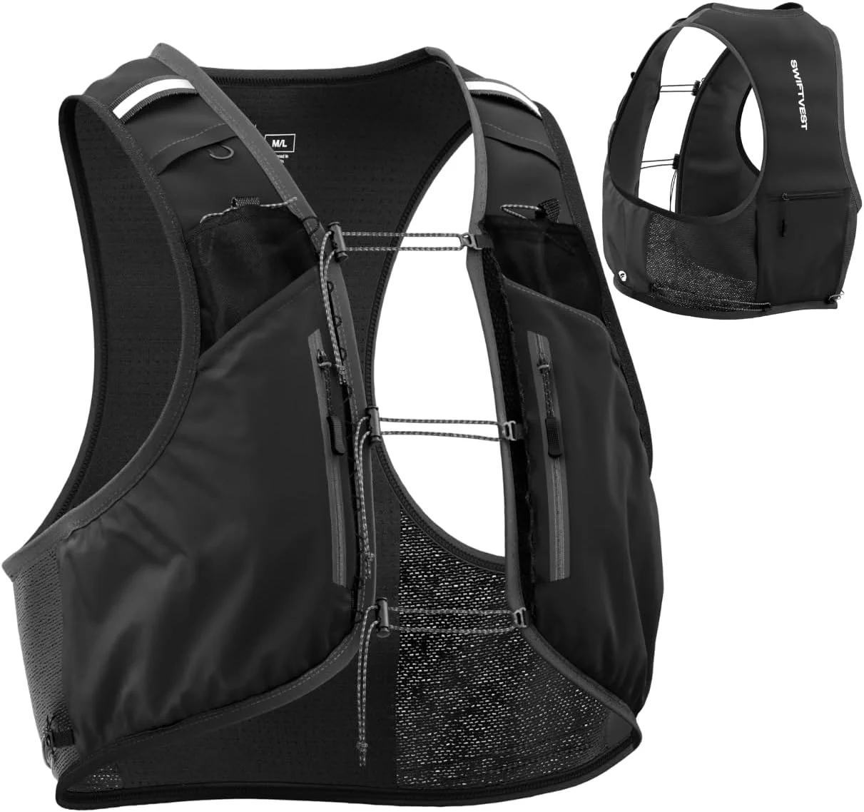 جلیقه دویدن تریل | نگهدارنده تلفن همراه برای دویدن | کوله پشتی هیدراتاسیون | کوله پشتی سبک وزن دویدن | نگهدارنده بطری آب | لوازم ضروری دویدن | 10+ جیب برای لوازم جانبی دویدن - مردانه و زنانه