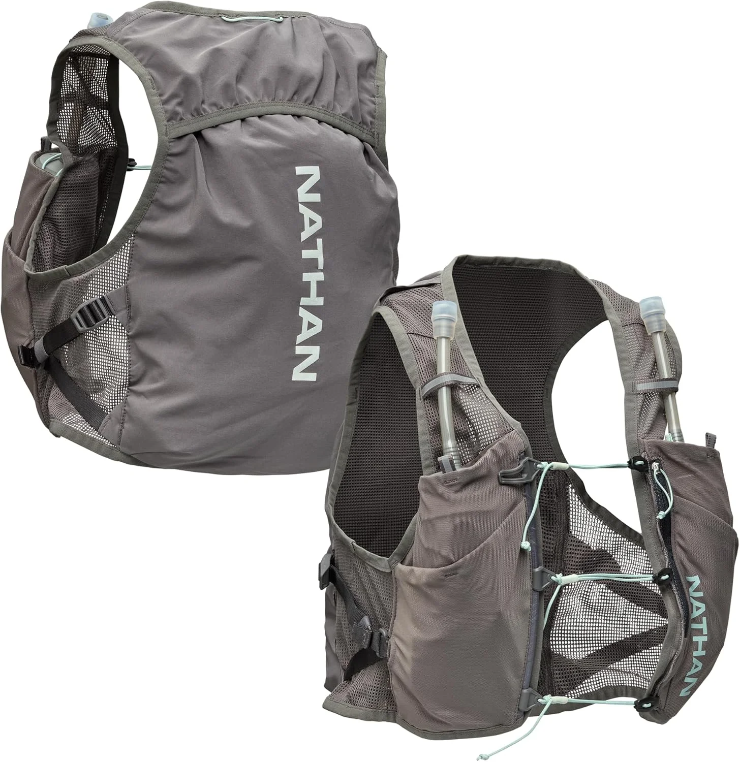 جلیقه آبرسانی زنانه ناتان - توری سبک وزن، تنفسی، دارای دو قمقمه 420 میلی لیتری، مخزن 2 لیتری، جلیقه بازتابنده، Pinnacle Breeze