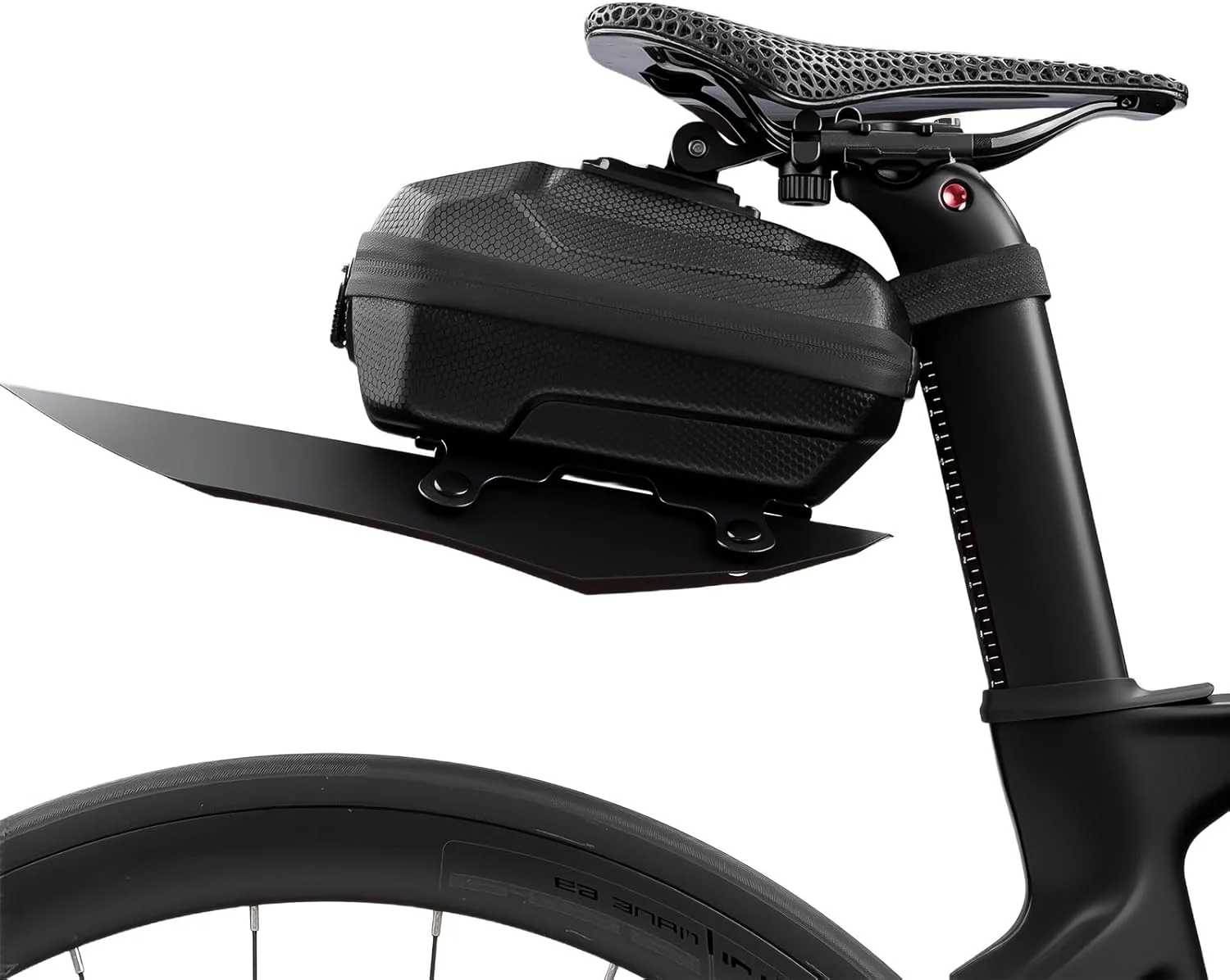 کیف زین دوچرخه OFF با گلگیر، کیف زین سخت پوسته 2.4 لیتری ضد آب PU EVA برای دوچرخه های کوهستانی، جاده ای و برقی