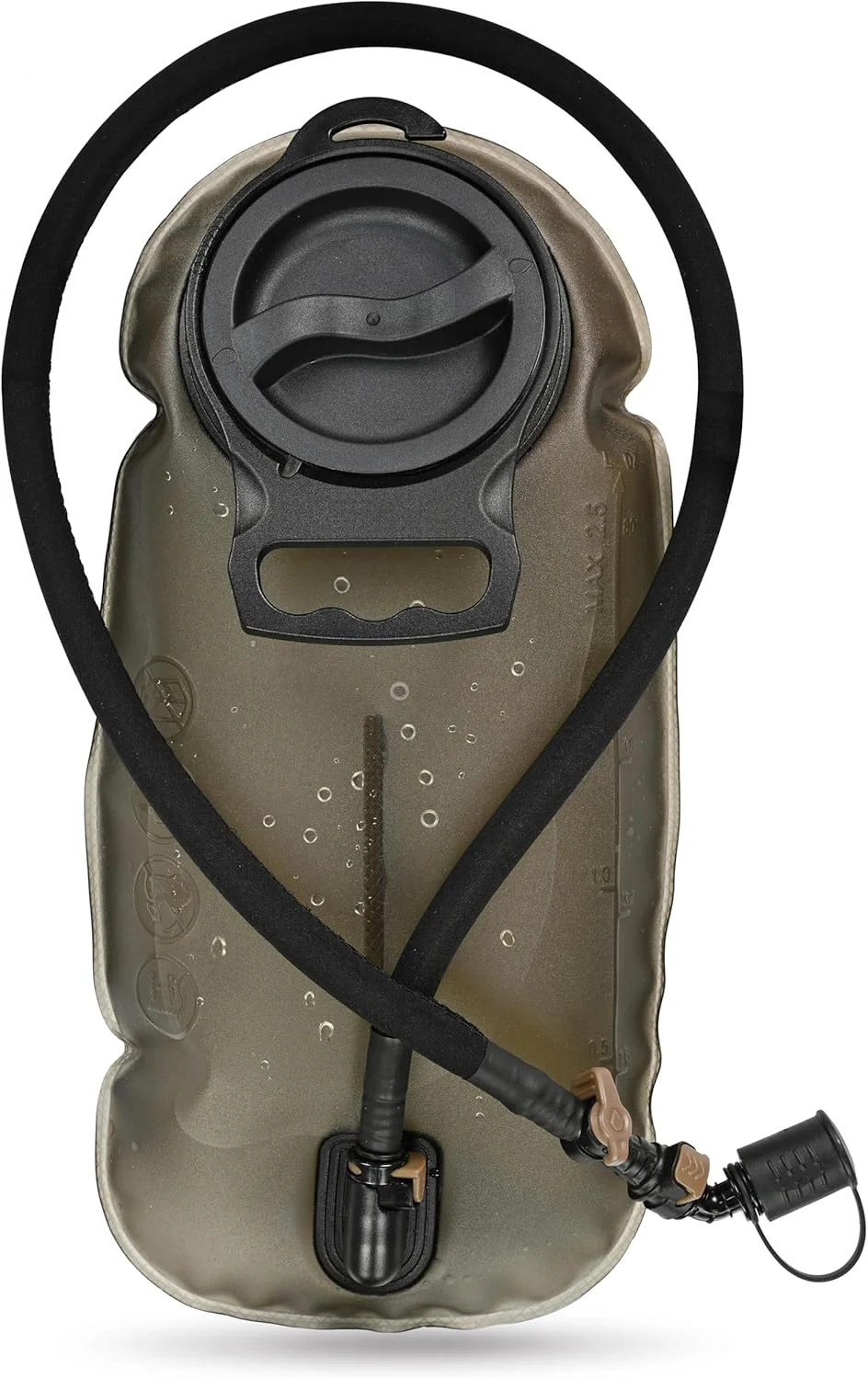 کیسه آب تی پی یو MARCHWAY با ظرفیت 2، 2.5 و 3 لیتر، مخزن آب بدون BPA و بدون طعم با لوله عایق دار برای کوله پشتی هیدراتاسیون، مناسب دوچرخه سواری، پیاده روی، دویدن، کوهنوردی