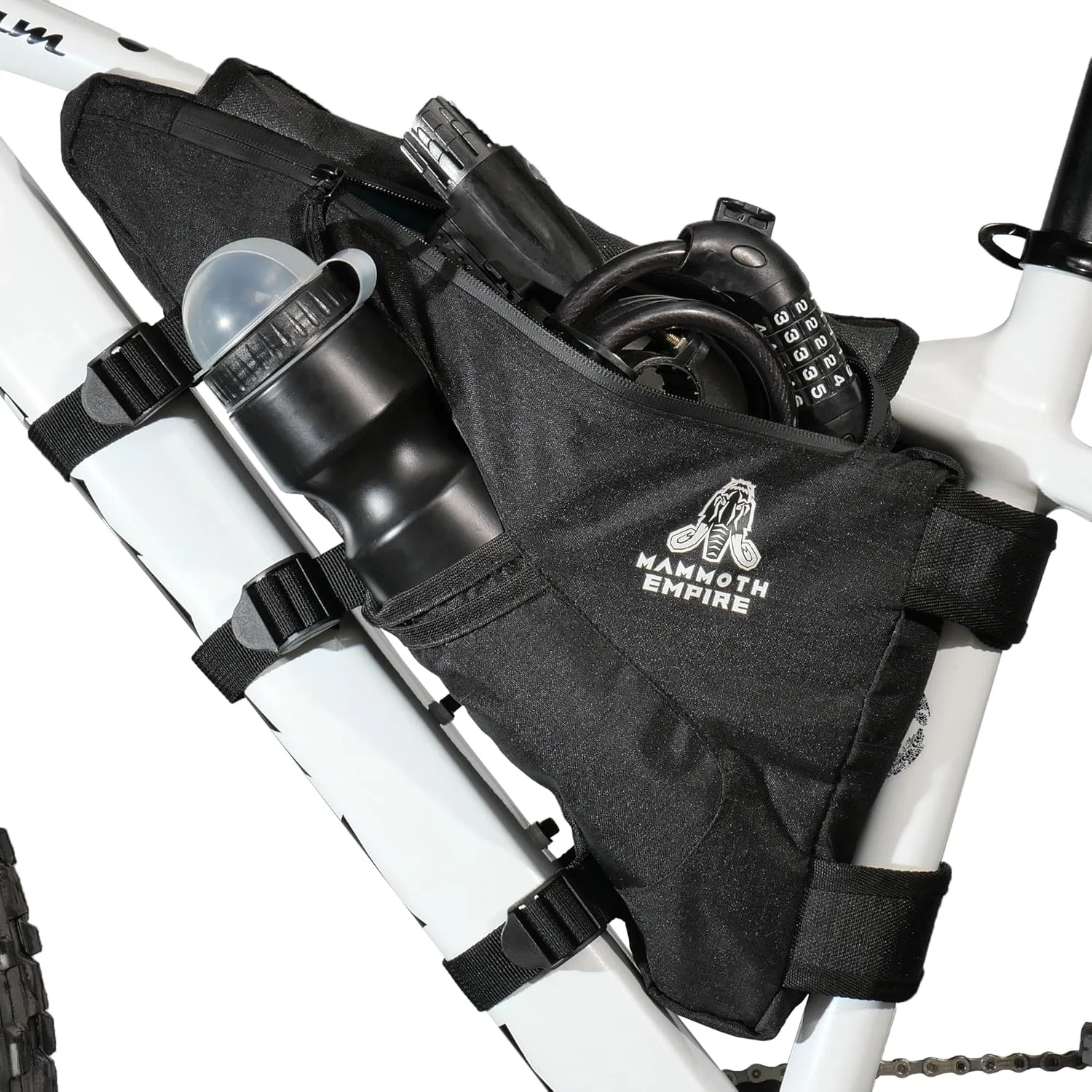 کیف تنه دوچرخه RNS - کیف مثلثی دوچرخه - کیف لوازم دوچرخه - کیف دوچرخه - 7 لیتر، مشکی، پلی استر، بندهای قابل تنظیم، مناسب برای همه دوچرخه ها