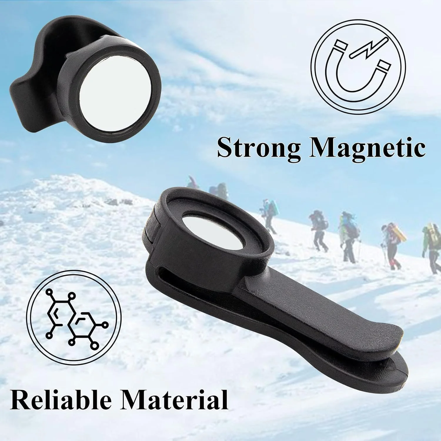 گیره لوله مغناطیسی LhyBtm بسته 2 عددی، گیره لوله آب، گیره کوله پشتی نظامی برای فضای باز، لوازم جانبی کوله پشتی تاکتیکی برای نگه داشتن لوله دریچه نوشیدنی