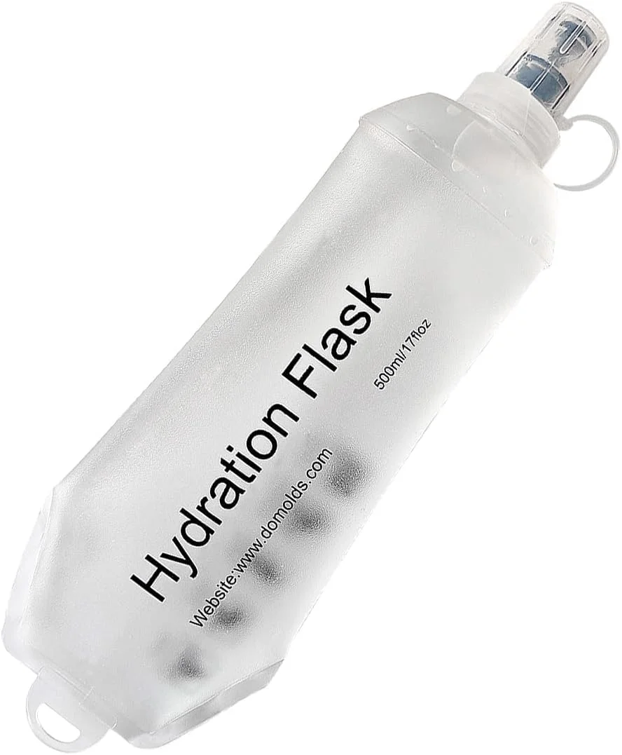 قمقمه نرم، قمقمه تاشو TPU برای دویدن، بطری آب تاشو نرم برای بسته هیدراتاسیون، دوچرخه سواری، ماراتن، دویدن، پیاده روی