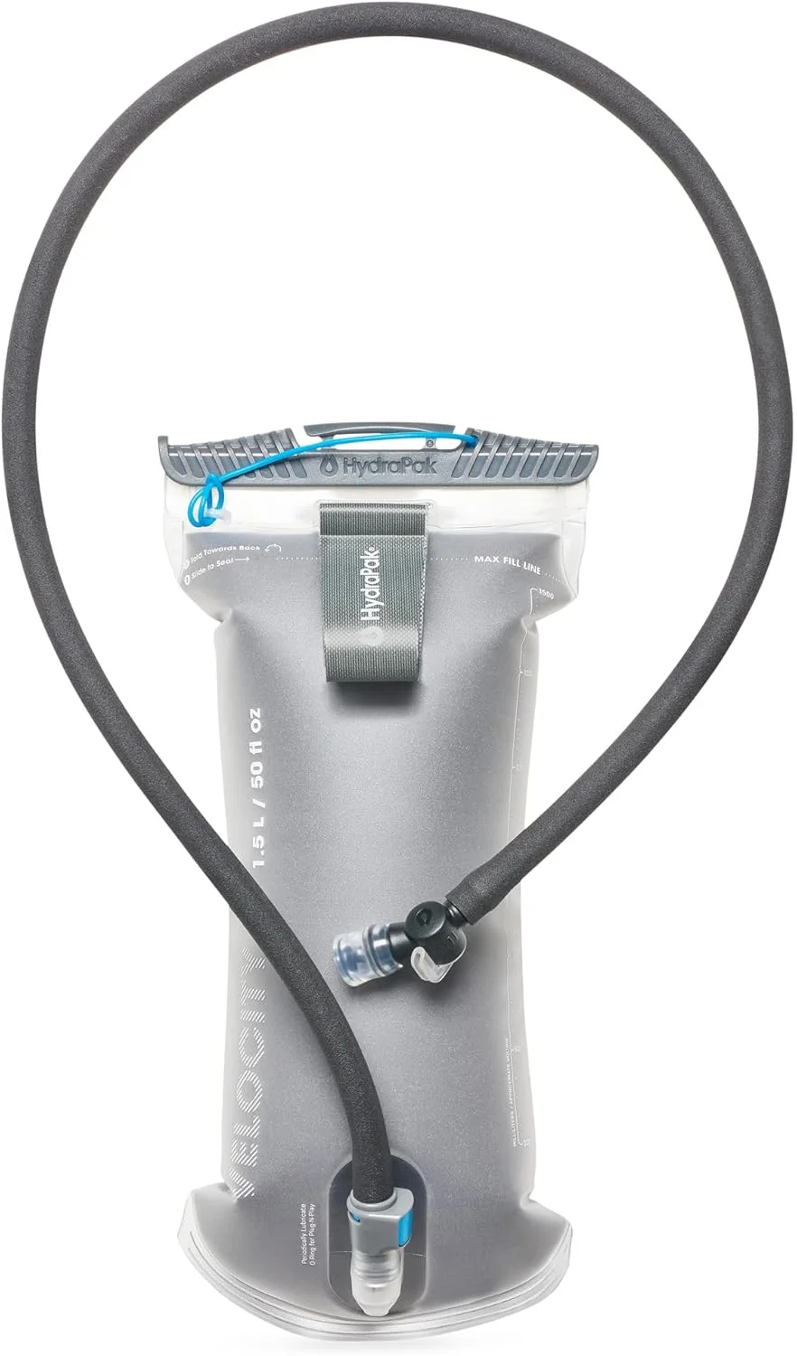 کیسه آب عایق دار HydraPak Velocity IT (مخزن آبرسانی 1.5 یا 2 لیتری) - کیسه/مخزن آب عایق برای کوله پشتی آبرسانی - دارای دریچه گاز خود آب بند، ضد نشت و قابل شستشو در ماشین ظرفشویی