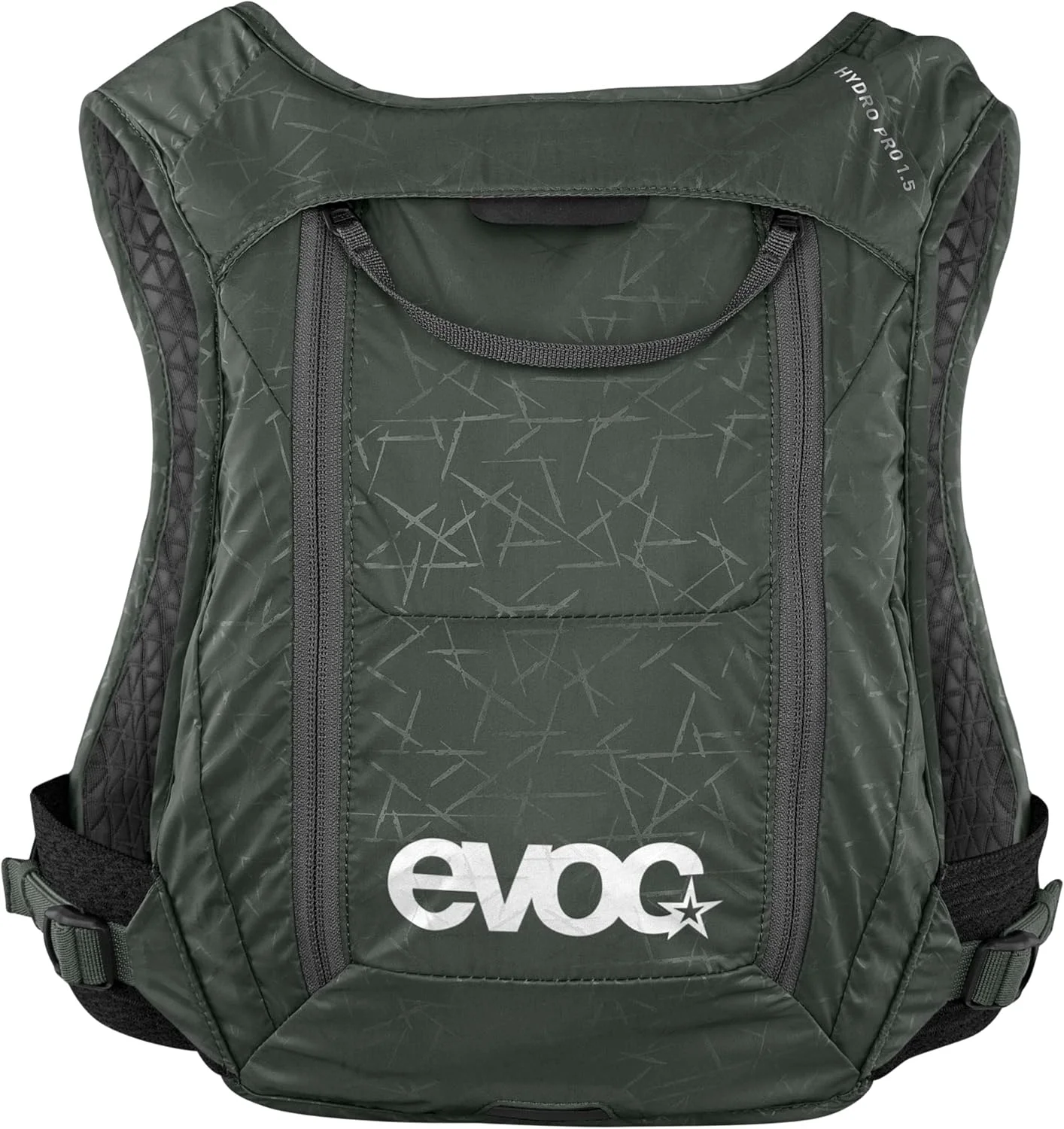 EVOC HYDRO PRO 1,5 لیتری و 3 لیتری + مخزن آب 1,5 لیتری، کوله پشتی نوشیدنی، کوله پشتی (بسیار سبک، دو محفظه تغذیه، یک یا دو جیب روی بند سینه، مخزن آب 1,5 لیتری)