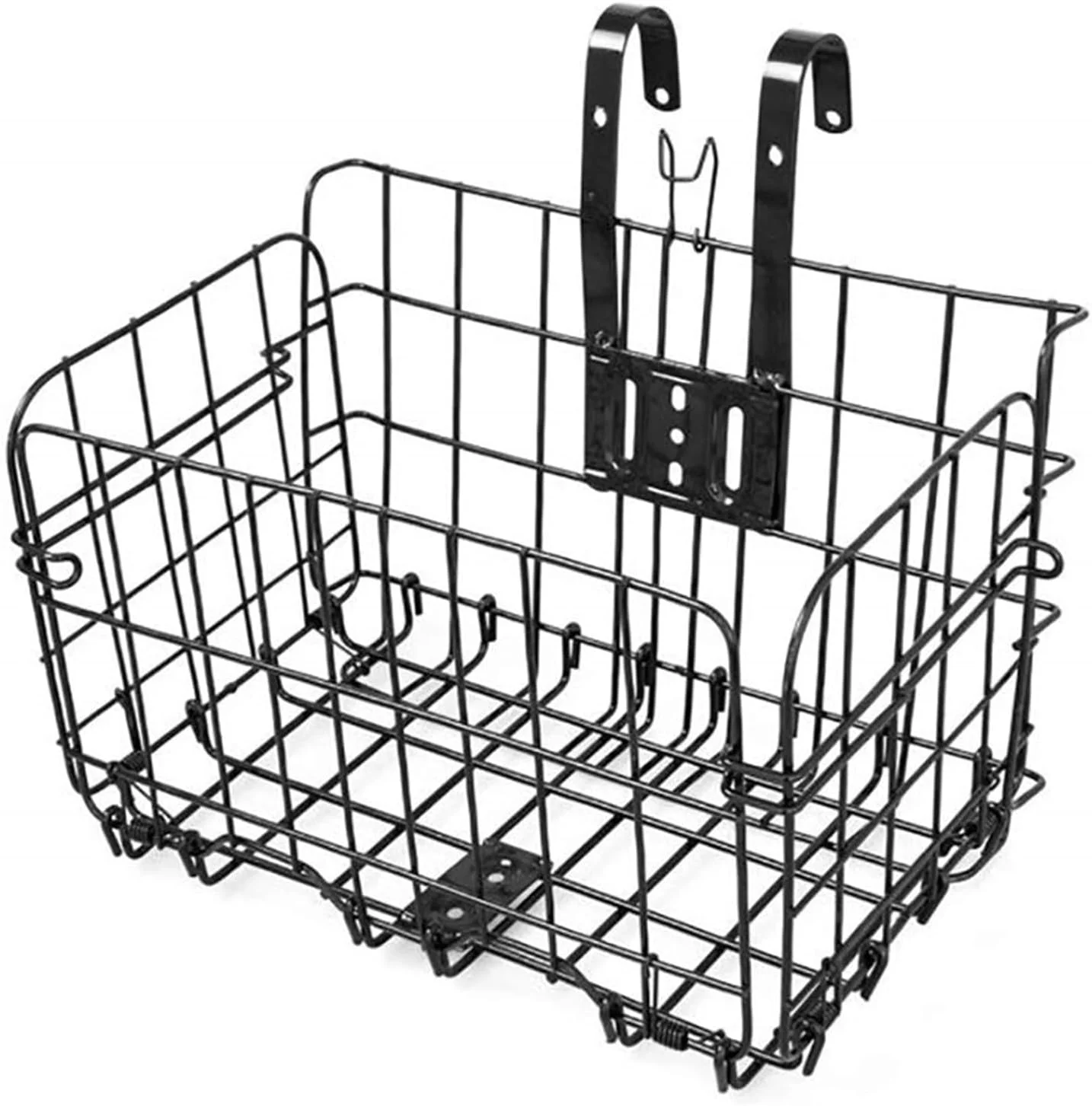 سبد فلزی جلوی فرمان دوچرخه هالامودو، جداشدنی، تحمل بار 20 کیلوگرم، نصب آسان، محکم، مناسب حمل حیوانات خانگی کوچک برای دوچرخه سواری و سازماندهی وسایل