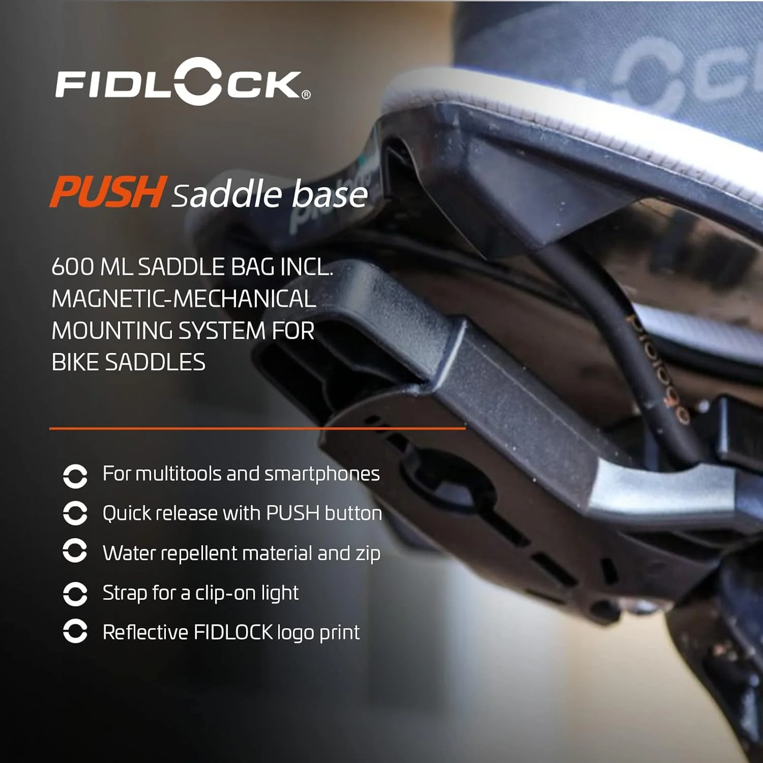 پایه زین فشاری یونی‌سکس فیدلاک - مشکی، سایز استاندارد