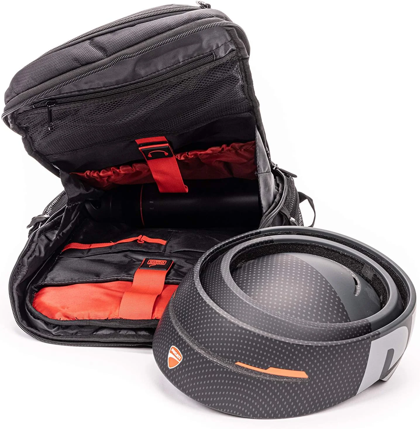 کوله پشتی شهری راحت دوکاتی، ضد آب، برای دوچرخه و اسکوتر، مناسب بزرگسالان - مشکی