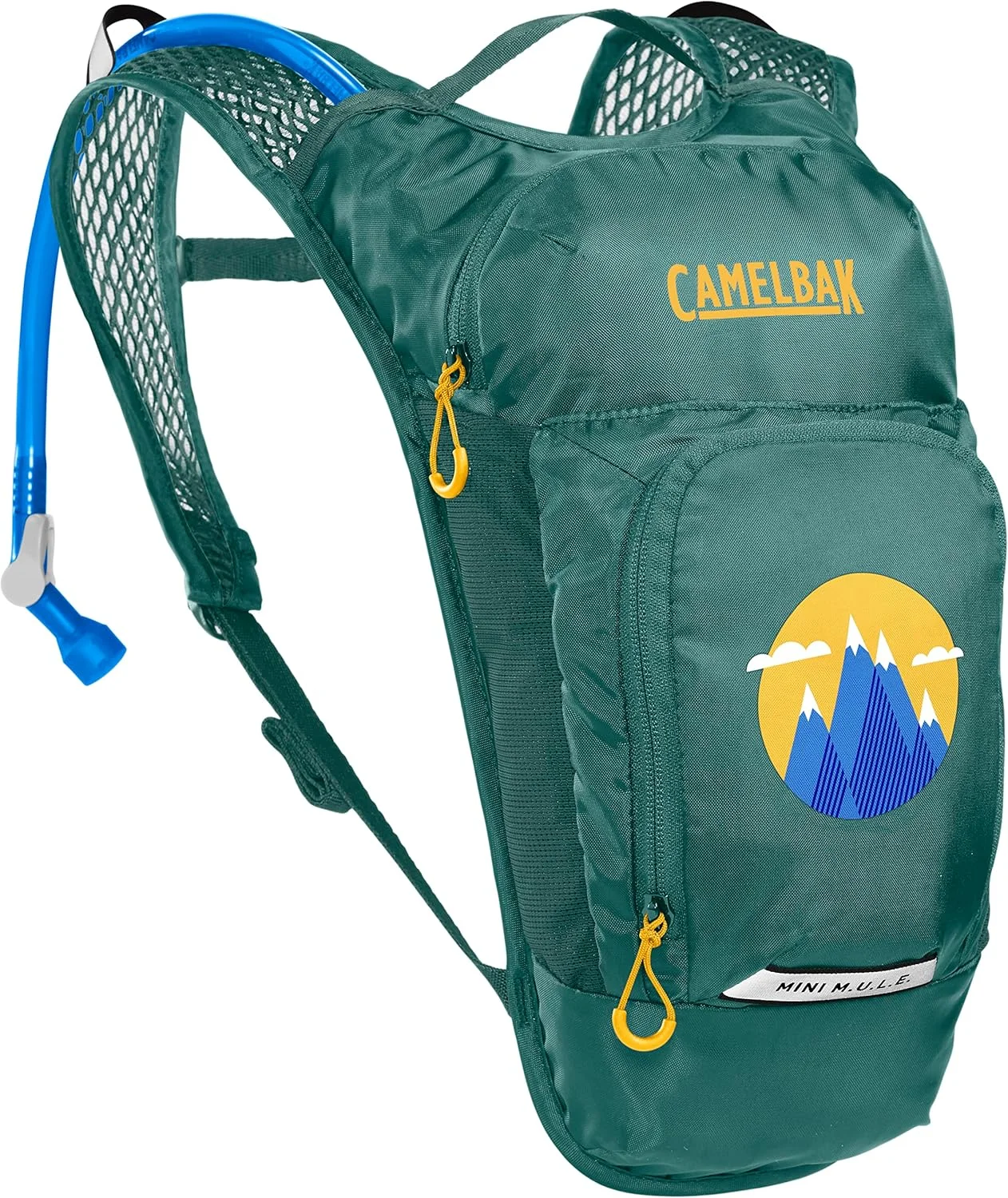 کیف آبرسانی Camelbak Mini MULE با Crux برای کودکان، ظرفیت 1.5 لیتر، خاکستری/رنگین کمان