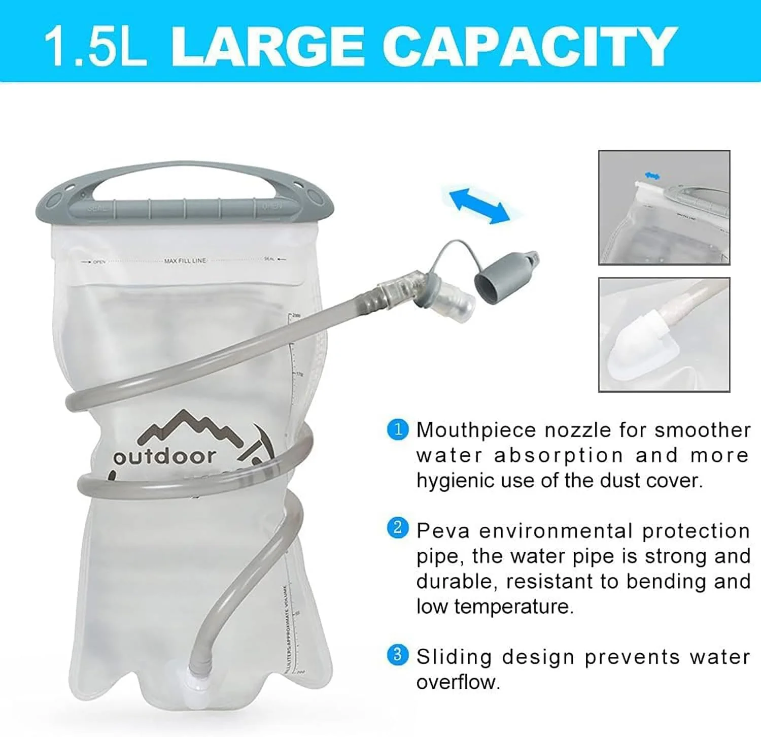 کوله پشتی جلیقه آبرسانی مخصوص دویدن، کوله پشتی سبک وزن عایق دار با کیسه آب 1.5 لیتری مناسب برای پیاده روی، دویدن در مسیر، دوچرخه سواری، مسابقه و ماراتن برای زنان و مردان