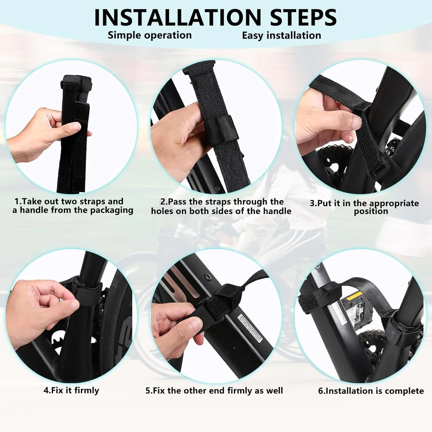 2 عدد بند حمل دوچرخه، ابزار حمل و نقل دوچرخه، بند حمل نایلونی، دسته چند منظوره و صرفه جویی در کار، بالابر دسته راحت برای دوچرخه های خیابانی و دوچرخه های خاکی