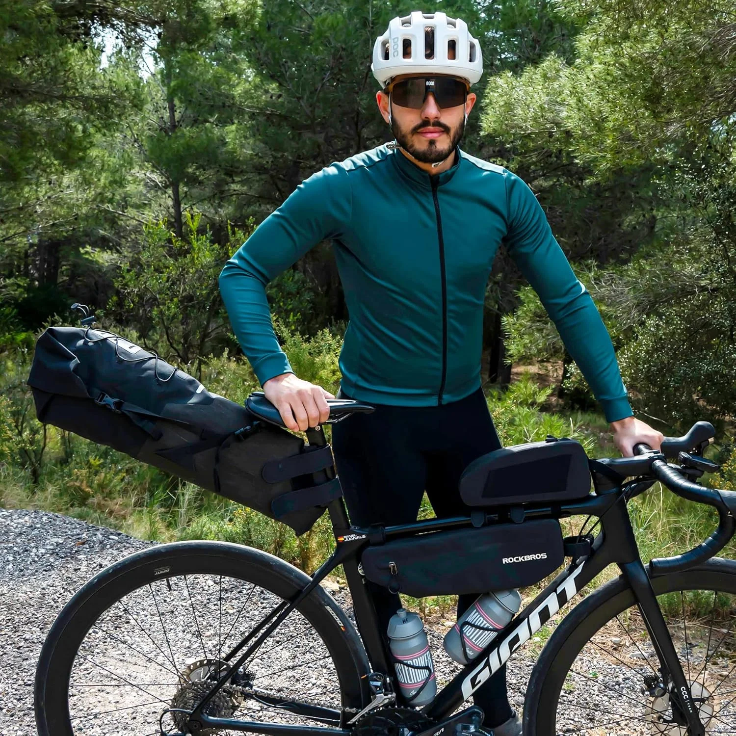 کیف زین دوچرخه ضد آب ROCKBROS، کیف بزرگ با ظرفیت بالا برای دوچرخه سواری، کیف زین دوچرخه جاده و کوهستان