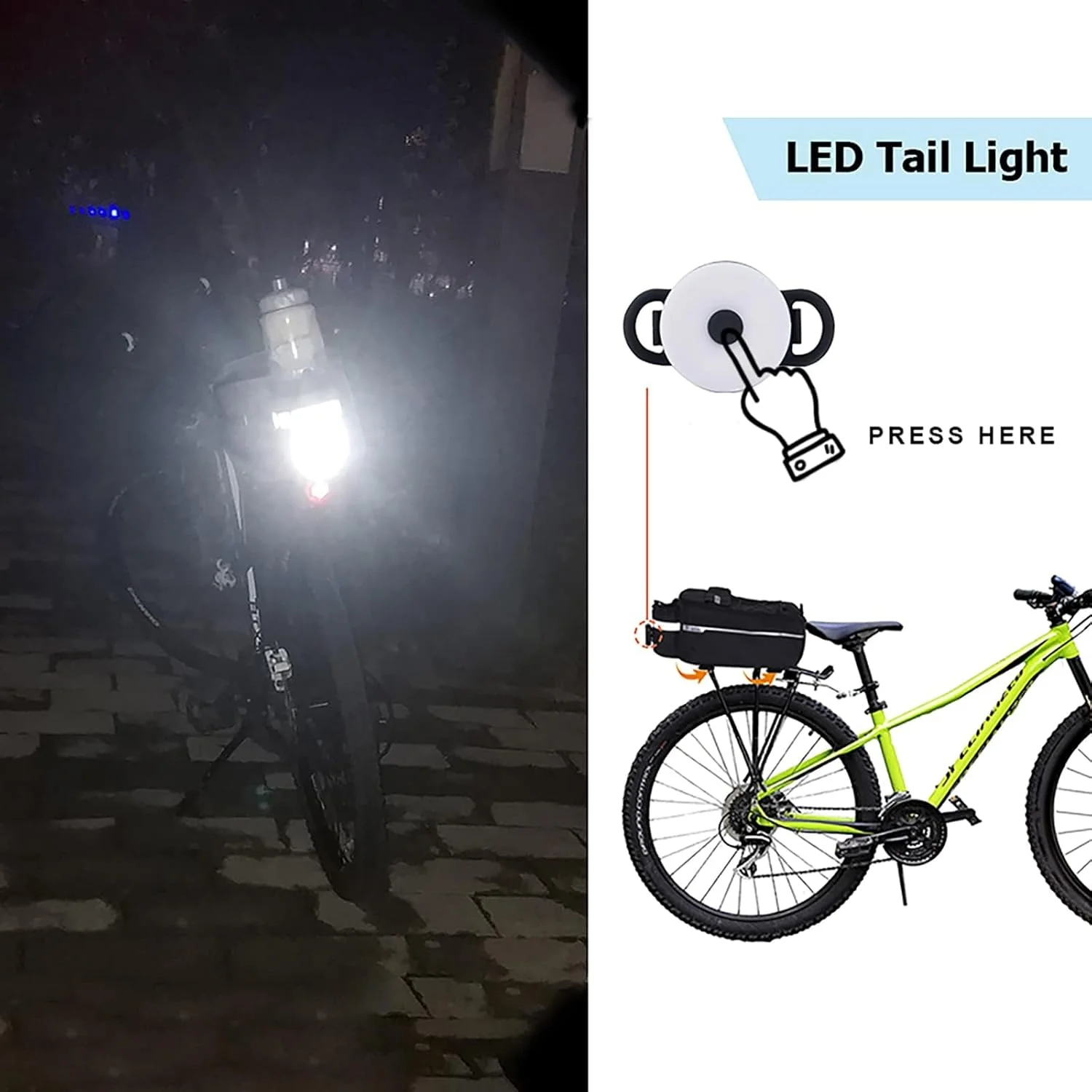 کیف باربند دوچرخه NALACAL با چراغ عقب، خنک کننده صندوق عقب برای دوچرخه سواری، نگهداری و مسافرت، کمپینگ و رفت و آمد، مناسب برای مواد غذایی گرم یا سرد کیف باربند دوچرخه NALACAL با چراغ عقب، خنک کننده صندوق عقب برای دوچرخه سواری، نگهداری و مسافرت، کمپینگ و رفت و آمد، مناسب برای مواد غذایی گرم یا سرد