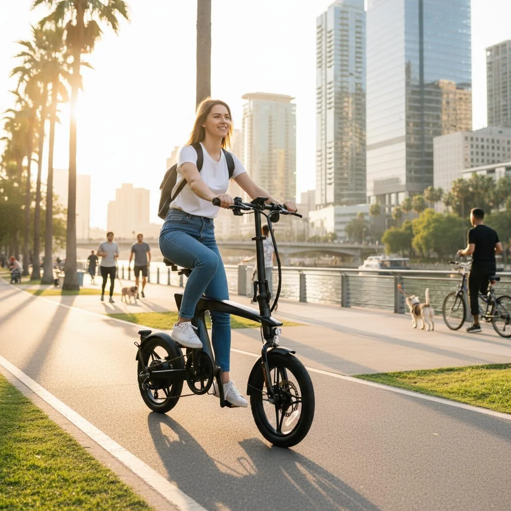 دوچرخه برقی تاشو گرین لاین GBK-200، پدال تاشو، موتور 250 واتی با سرعت 25 کیلومتر در ساعت، برد 55 کیلومتر، باتری 36 ولت 10 آمپر ساعت، ترمزهای دیسکی دوگانه، کمک برقی 3 سطح، فریم آلومینیومی سبک دوچرخه برقی تاشو گرین لاین GBK-200، پدال تاشو، موتور 250 واتی با سرعت 25 کیلومتر در ساعت، برد 55 کیلومتر، باتری 36 ولت 10 آمپر ساعت، ترمزهای دیسکی دوگانه، کمک برقی 3 سطح، فریم آلومینیومی سبک