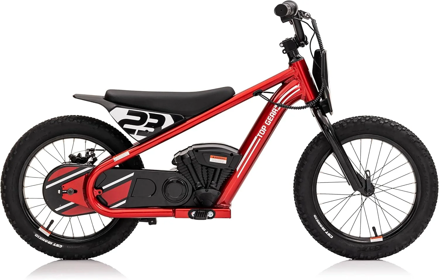 موتور سیکلت برقی آفرود Top Gear TG75 با طراحی موتور کراس واقعی، دیفرانسیل عقب، موتور زنجیری با گشتاور بالا، برای کودکان 6 سال به بالا