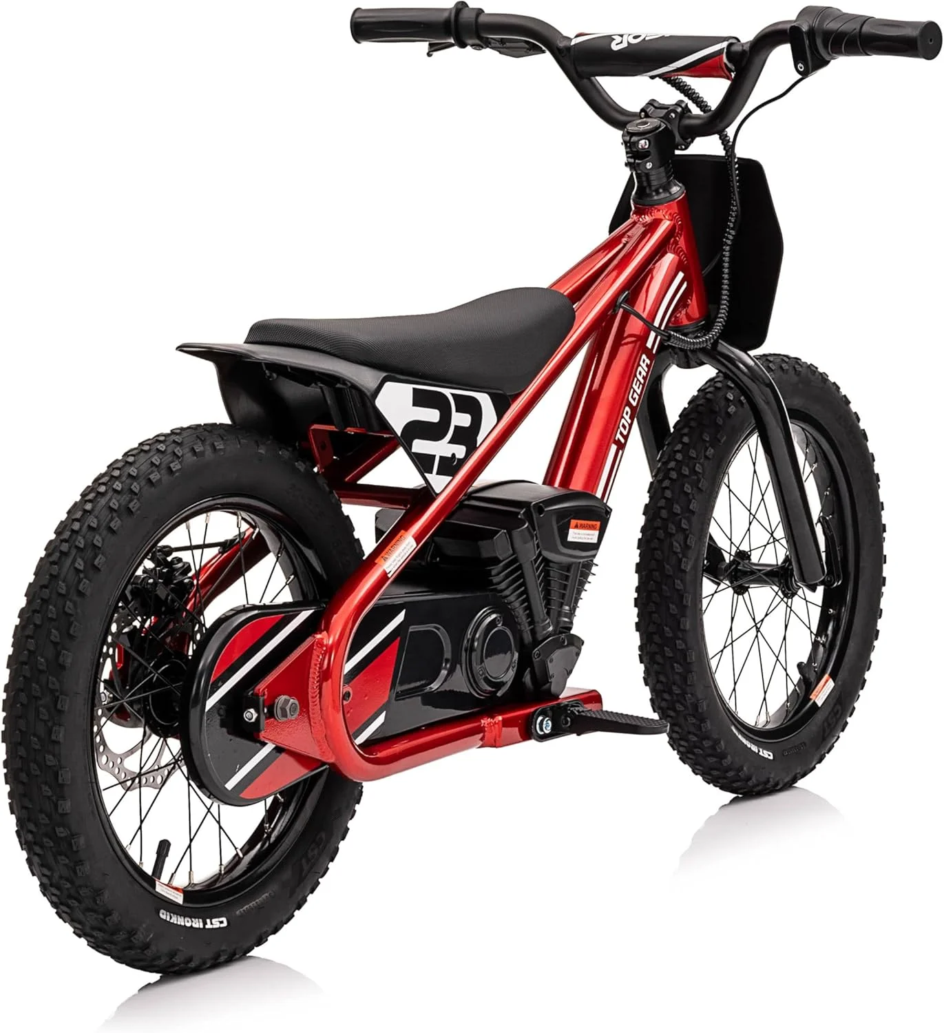 موتور سیکلت برقی آفرود Top Gear TG75 با طراحی موتور کراس واقعی، دیفرانسیل عقب، موتور زنجیری با گشتاور بالا، برای کودکان 6 سال به بالا