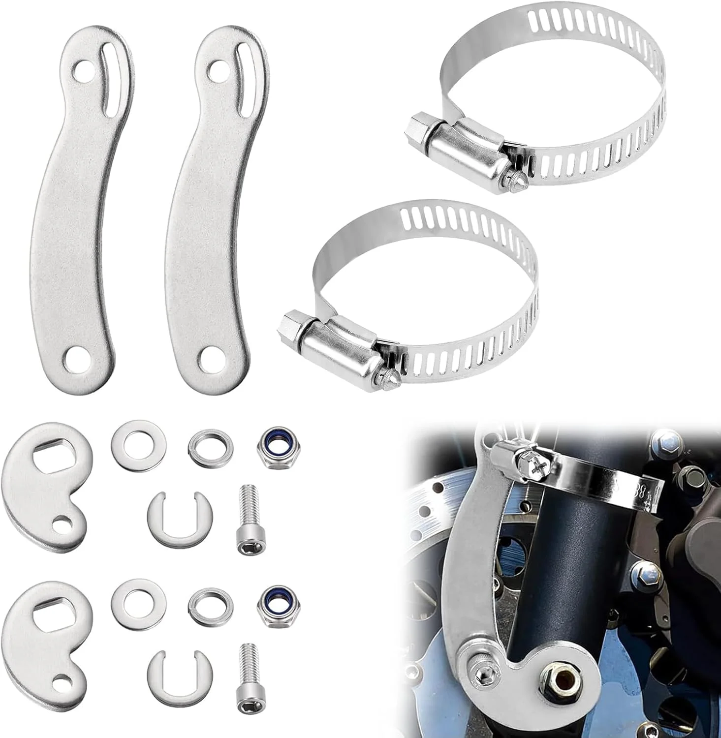 بازوهای گشتاور برای دوچرخه های الکترونیکی - 2 مجموعه کیت تبدیل بازوی گشتاور آهن-آلومینیوم، مناسب برای دوچرخه های برقی، لوازم جانبی دوچرخه برقی برای محافظت از شفت موتور، پایداری دوشاخ جلو، نصب آسان بازوهای گشتاور برای دوچرخه های الکترونیکی - 2 مجموعه کیت تبدیل بازوی گشتاور آهن-آلومینیوم، مناسب برای دوچرخه های برقی، لوازم جانبی دوچرخه برقی برای محافظت از شفت موتور، پایداری دوشاخ جلو، نصب آسان