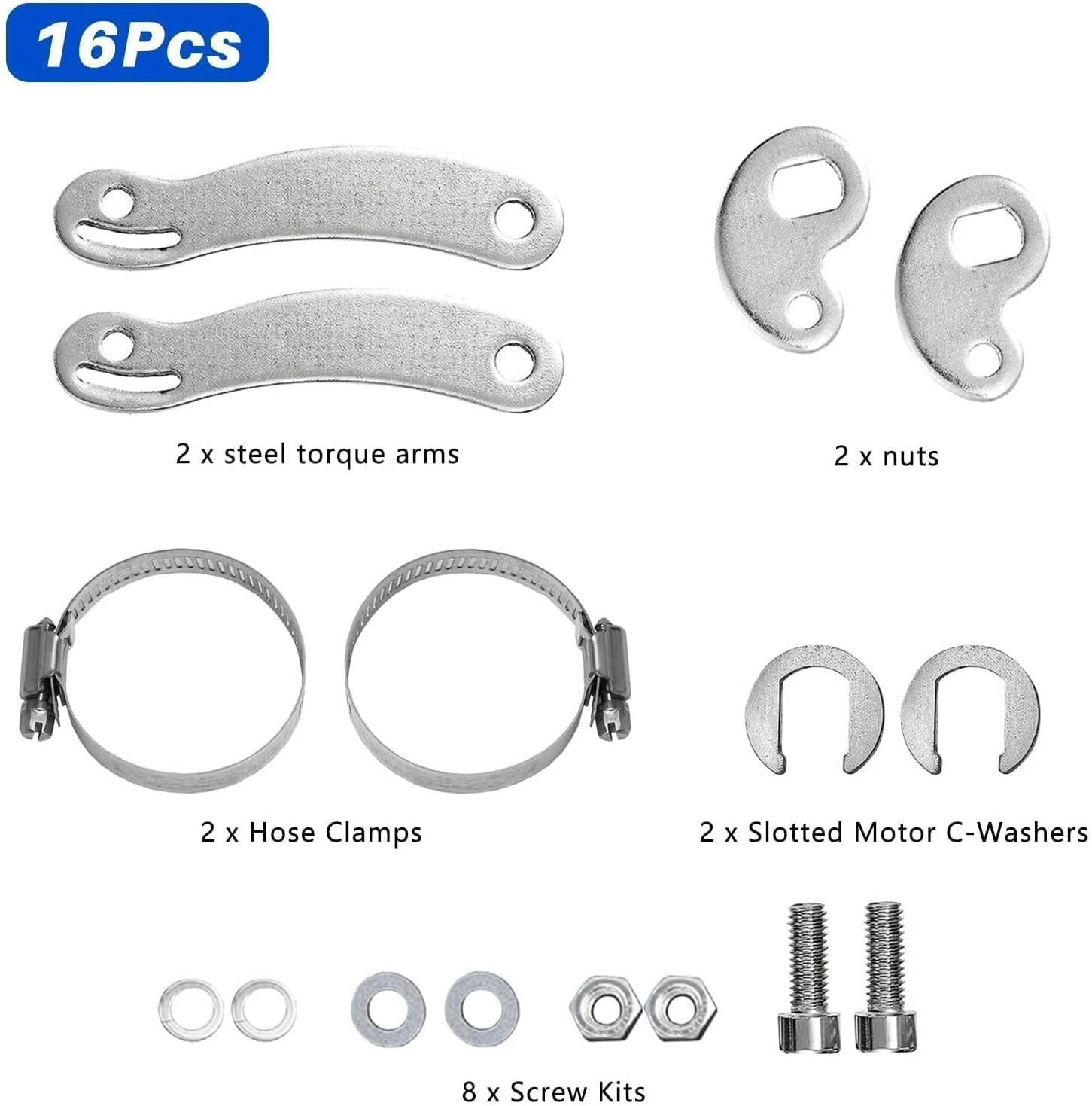 دو مجموعه کیت تبدیل بازوی گشتاور جهانی، بازوی گشتاور جهانی دوچرخه برقی، لوازم جانبی محافظ برای موتورهای توپی جلو یا عقب دوچرخه برقی، سازگار با اکثر دوچرخه های برقی