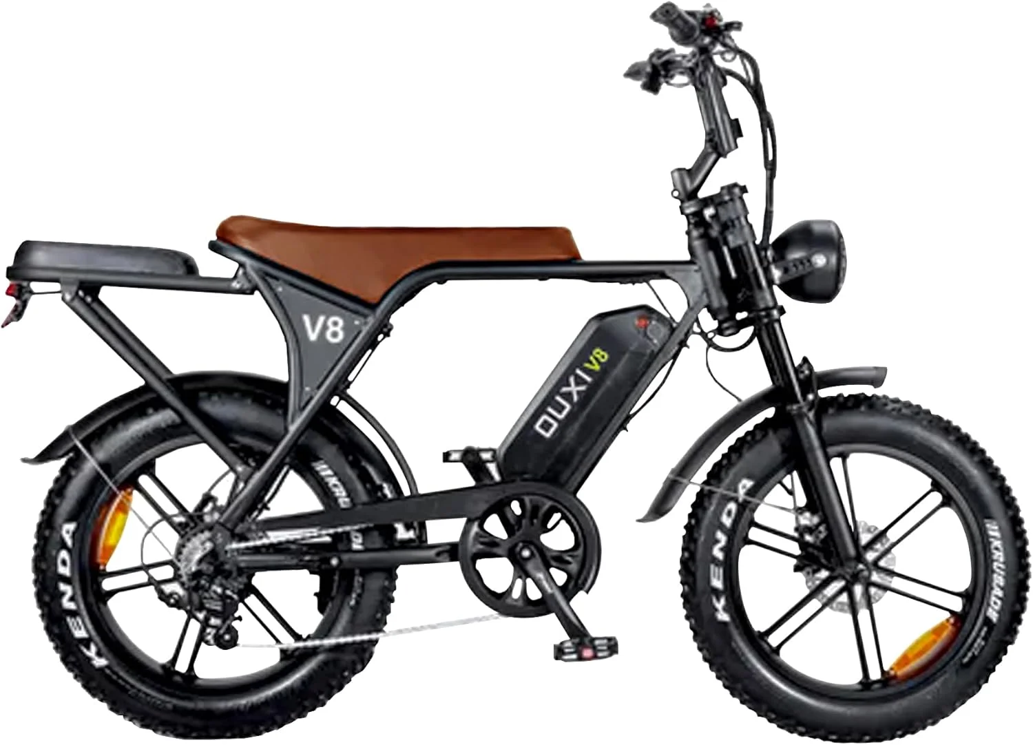 دوچرخه برقی کوهستانی اوکسی، باتری لیتیومی 48 ولت 15 آمپر ساعت، موتور قدرتمند 850-1000 وات، حداکثر سرعت 50 کیلومتر در ساعت، لاستیک های پهن، فریم آلومینیومی سبک وزن، مناسب برای ساحل و شن و ماسه، ترمزهای دیسکی هیدرولیک، ب