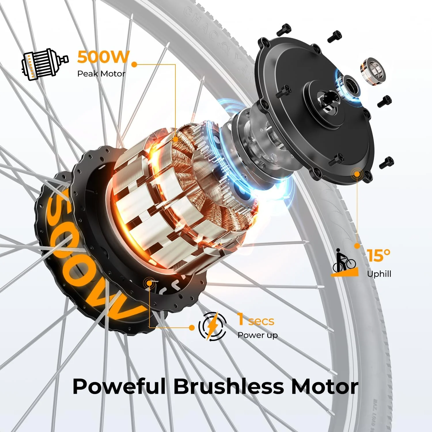 دوچرخه برقی بزرگسالان مدل EB5 با باتری قابل جابجایی 360 وات، پیمایش 64 کیلومتر با سرعت 32 کیلومتر در ساعت، دوچرخه کوهستان برقی با موتور براشلس 350 وات، شیمانو 7 سرعته، لاستیک های 26 اینچی و سیستم تعلیق دوشاخ جلو