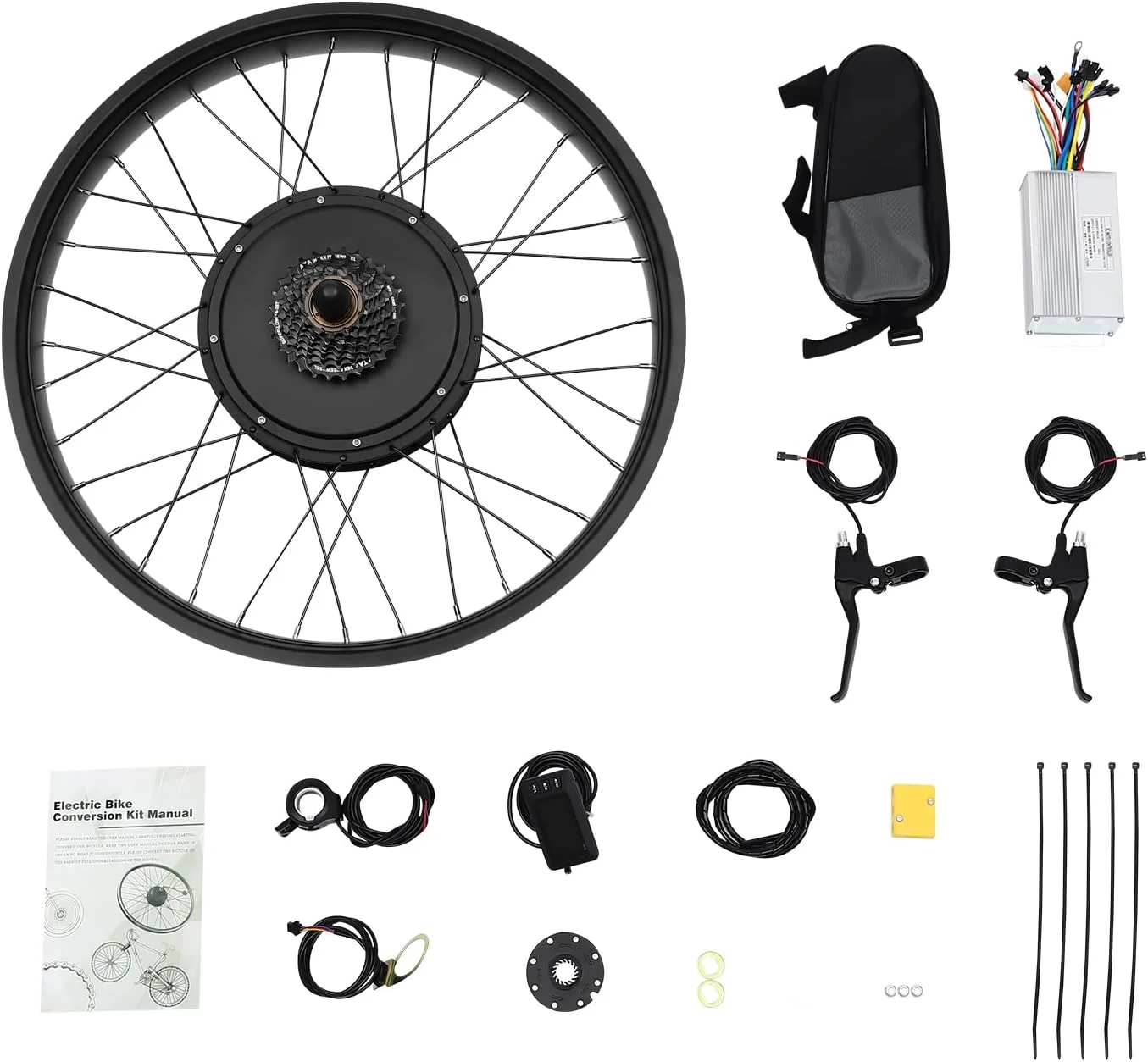 کیت تبدیل دوچرخه برقی چرخ عقب 26 اینچی، موتور برقی 48 ولت 1 کیلووات با لاستیک پهن، کیت تبدیل چرخ عقب دوچرخه برقی با نمایشگر LCD و اهرم گاز انگشتی، کیت موتور توپی برقی چرخ عقب برای اسنومبیل کیت تبدیل دوچرخه برقی چرخ عقب 26 اینچی، موتور برقی 48 ولت 1 کیلووات با لاستیک پهن، کیت تبدیل چرخ عقب دوچرخه برقی با نمایشگر LCD و اهرم گاز انگشتی، کیت موتور توپی برقی چرخ عقب برای اسنومبیل