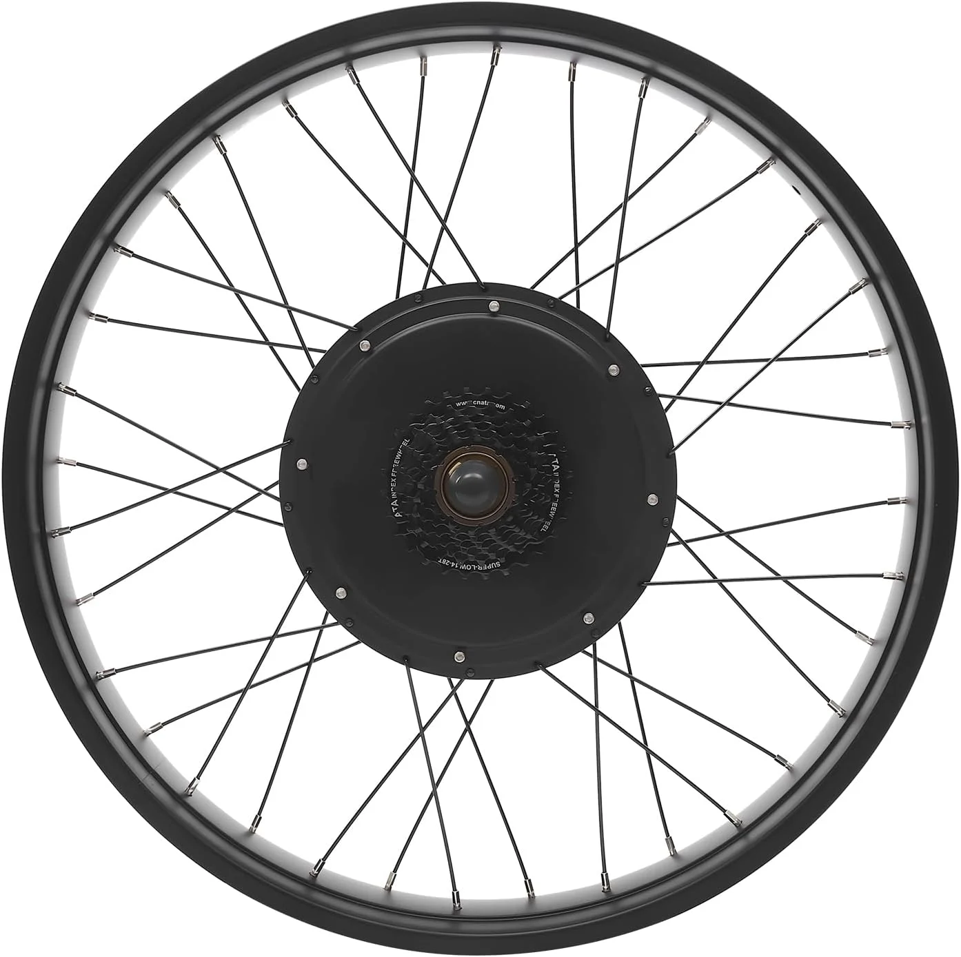 کیت تبدیل دوچرخه برقی چرخ عقب 26 اینچی، موتور برقی 48 ولت 1 کیلووات با لاستیک پهن، کیت تبدیل چرخ عقب دوچرخه برقی با نمایشگر LCD و اهرم گاز انگشتی، کیت موتور توپی برقی چرخ عقب برای اسنومبیل