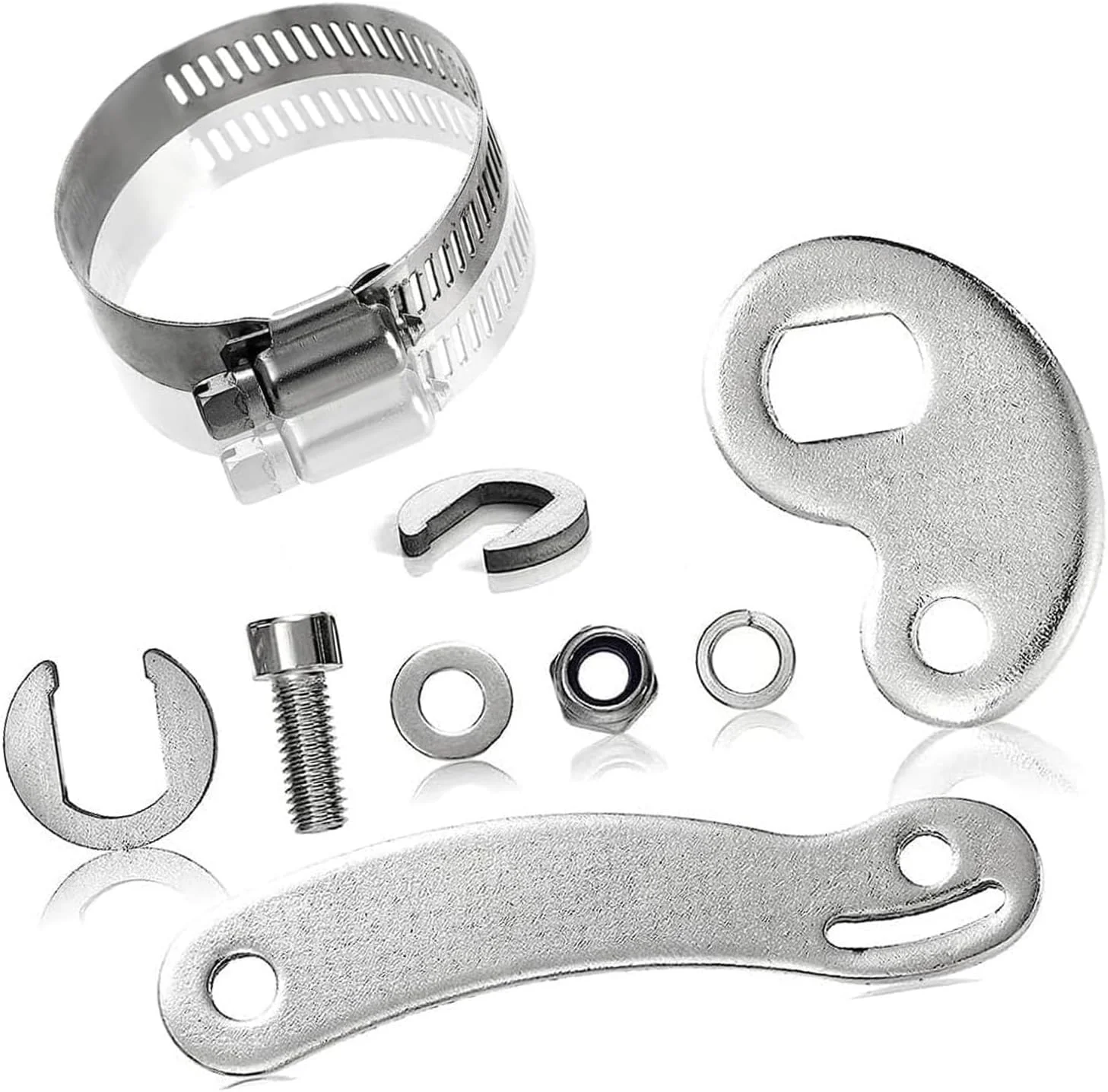 دو مجموعه بازوی گشتاور سنگین برای دوچرخه برقی، کیت بازوی گشتاور جهانی دوچرخه برقی، لوازم جانبی محافظ برای موتورهای توپی جلو و عقب دوچرخه برقی، سازگار با موتورهای 750W-1500W