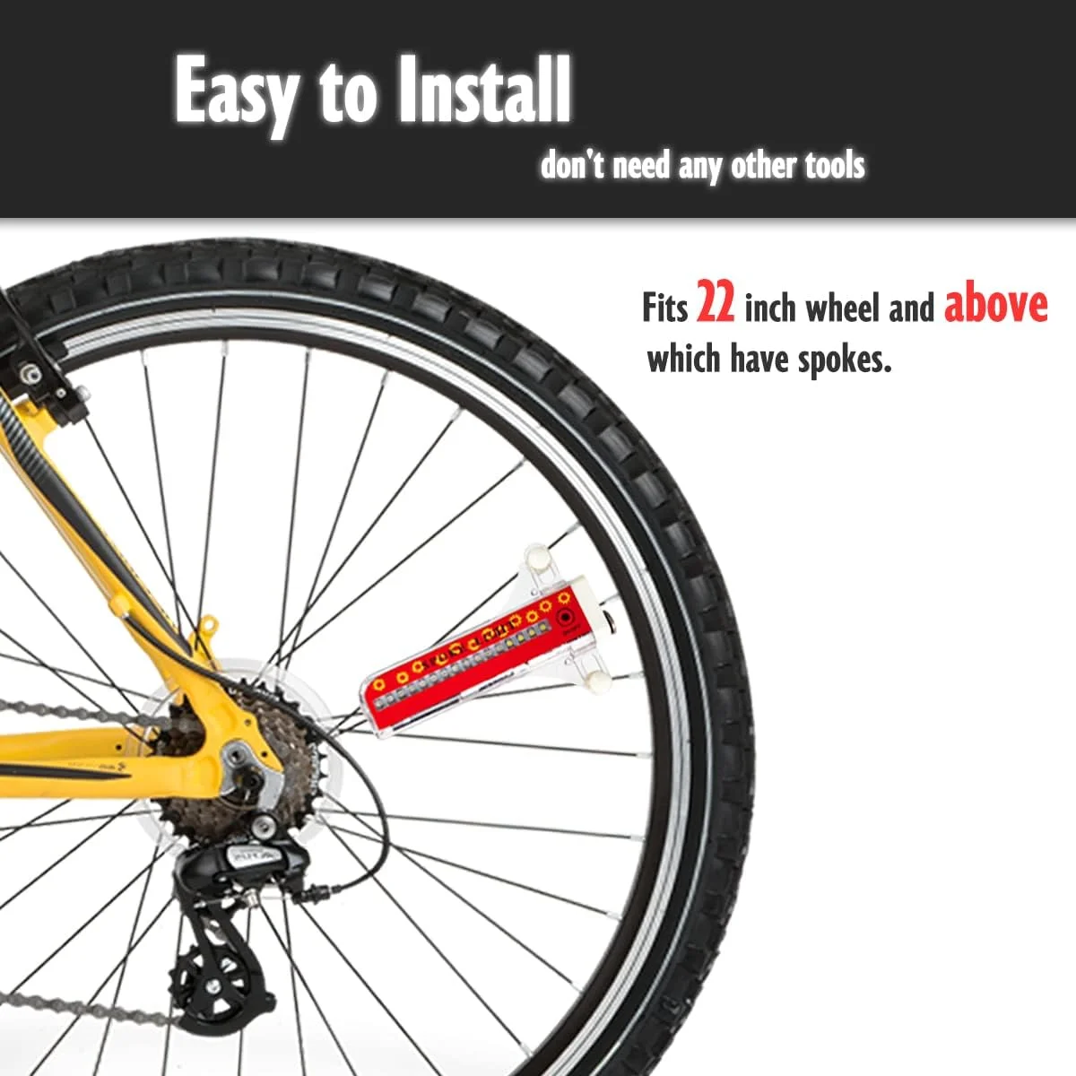 چراغ چرخ دوچرخه، چراغ LED ضد آب پره دوچرخه با 32 LED و 32 طرح مختلف برای دوچرخه کوهستان/دوچرخه جاده/دوچرخه BMX/دوچرخه هیبریدی/دوچرخه تاشو (2 عدد)