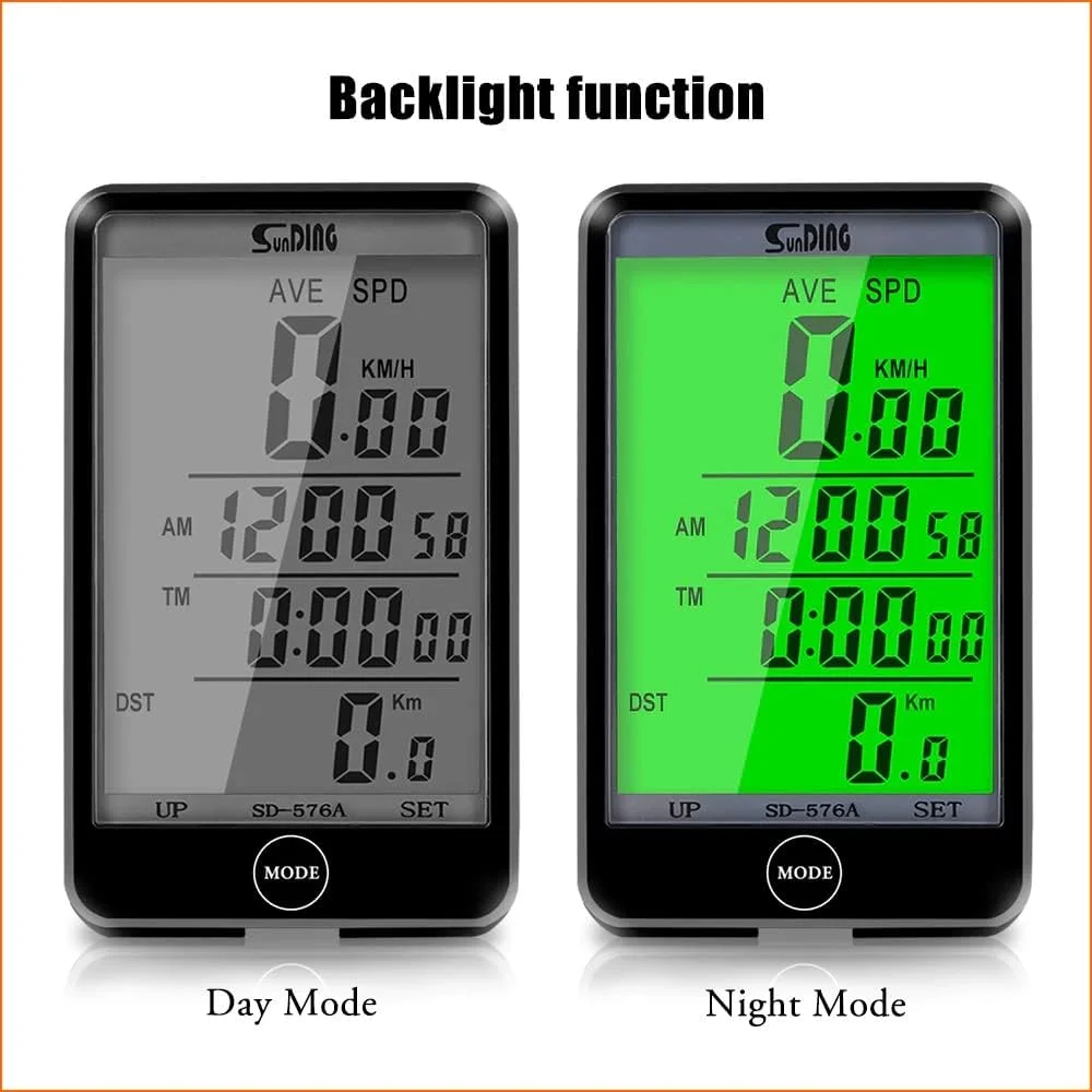 سوندینگ SD-576A مدل 576A دارای 28 عملکرد، دکمه لمسی، ضد باران، نور پس زمینه، کیلومتر شمار چند منظوره دوچرخه