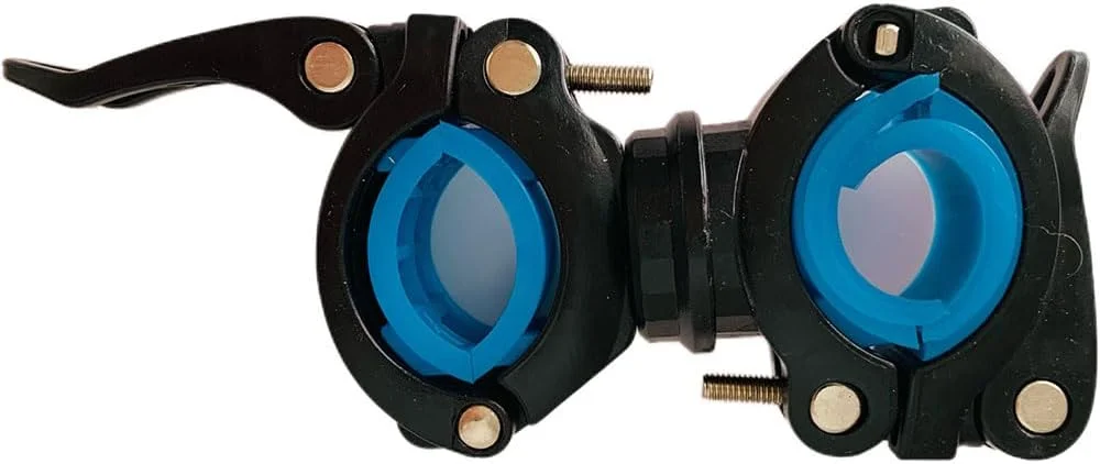 نگهدارنده چراغ قوه دوچرخه جهانی، نگهدارنده چراغ قوه دوچرخه با قابلیت چرخش 360 درجه، بست لوله با رهاسازی سریع، نگهدارنده قابل تنظیم برای دوچرخه سواری