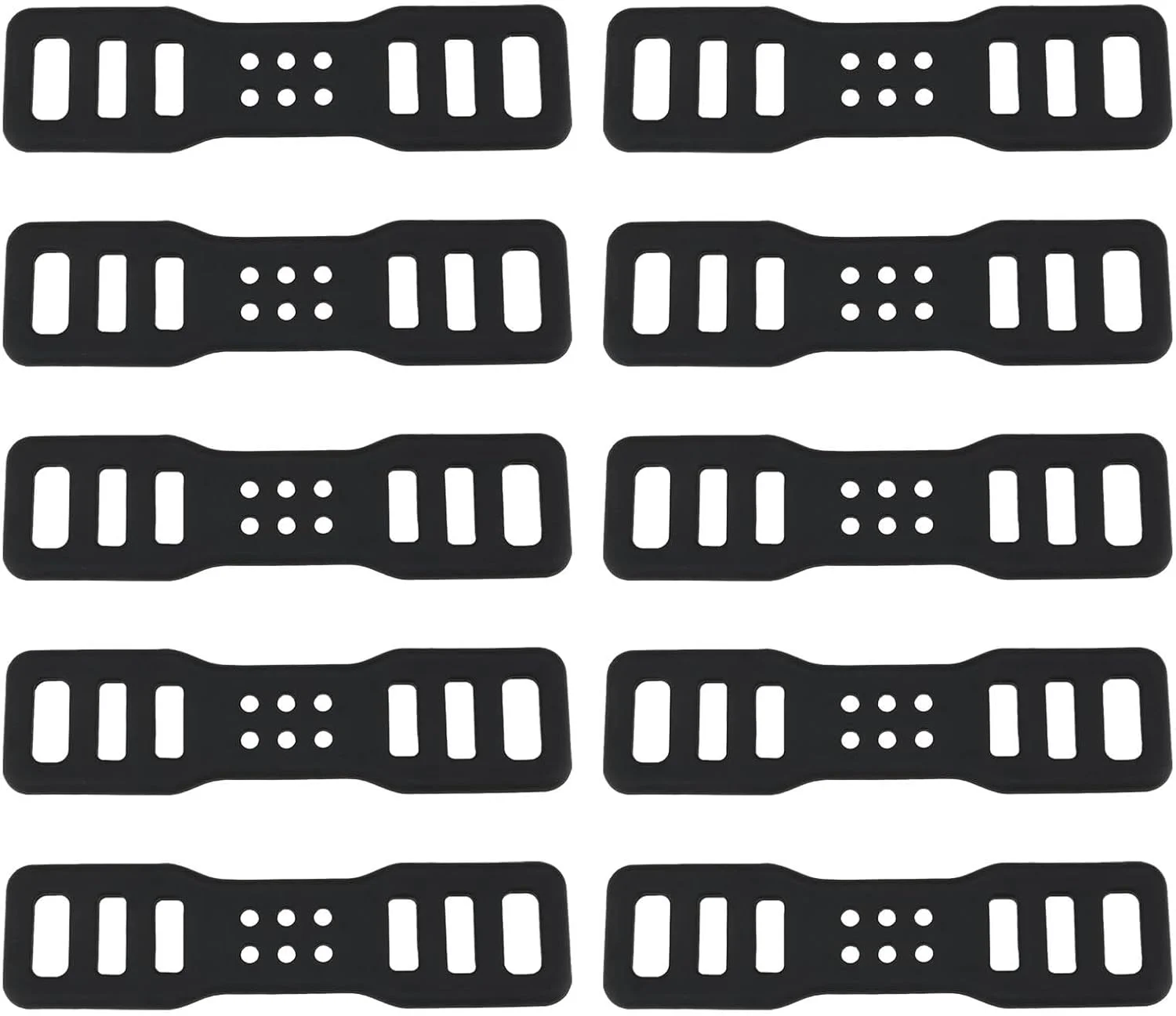 10 عدد بست سیلیکونی دوچرخه، نگهدارنده بند ثابت سیلیکونی، قطعه جایگزین، لوازم جانبی دوچرخه سواری مناسب برای چراغ دوچرخه، مشکی