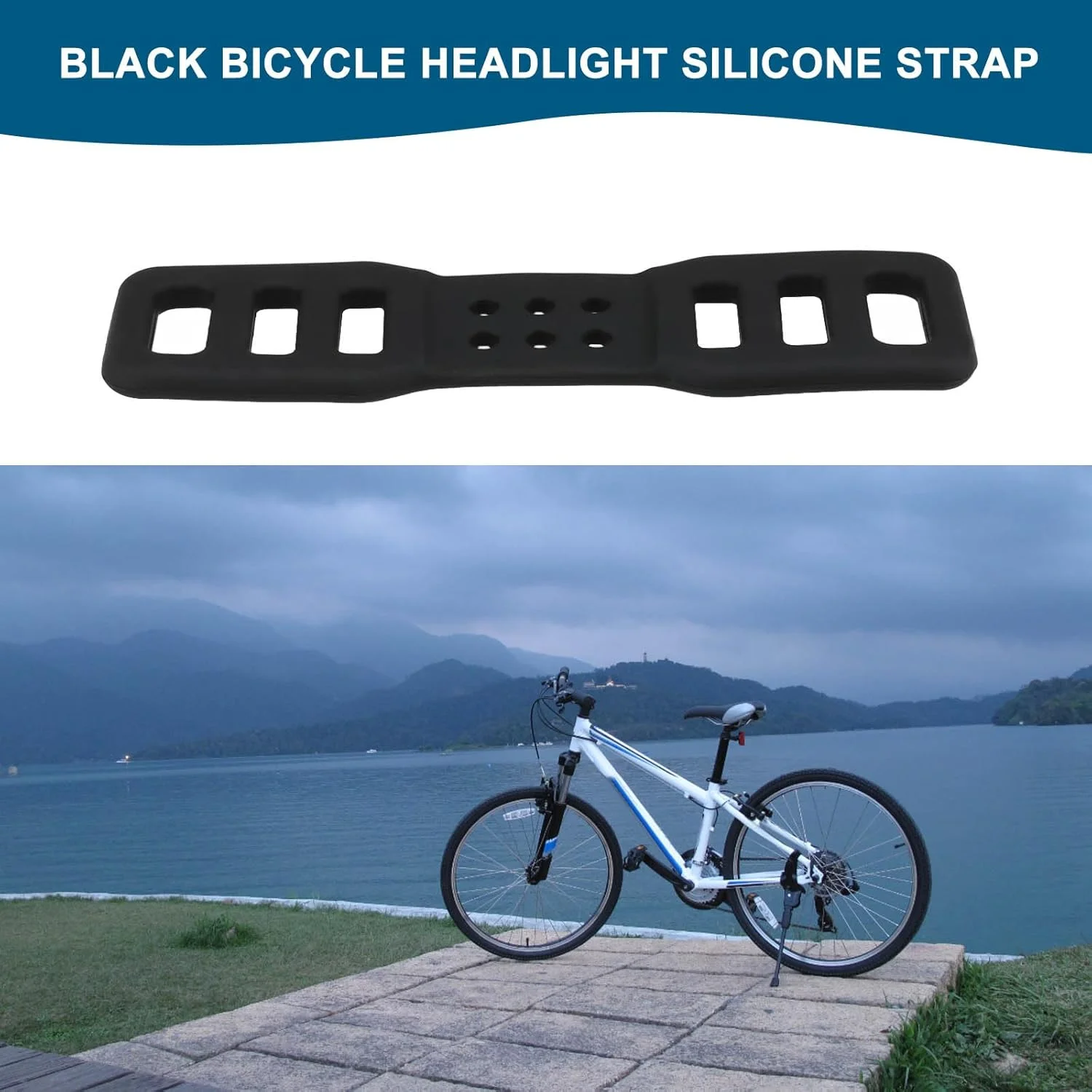 10 عدد بست سیلیکونی دوچرخه، نگهدارنده بند ثابت سیلیکونی، قطعه جایگزین، لوازم جانبی دوچرخه سواری مناسب برای چراغ دوچرخه، مشکی
