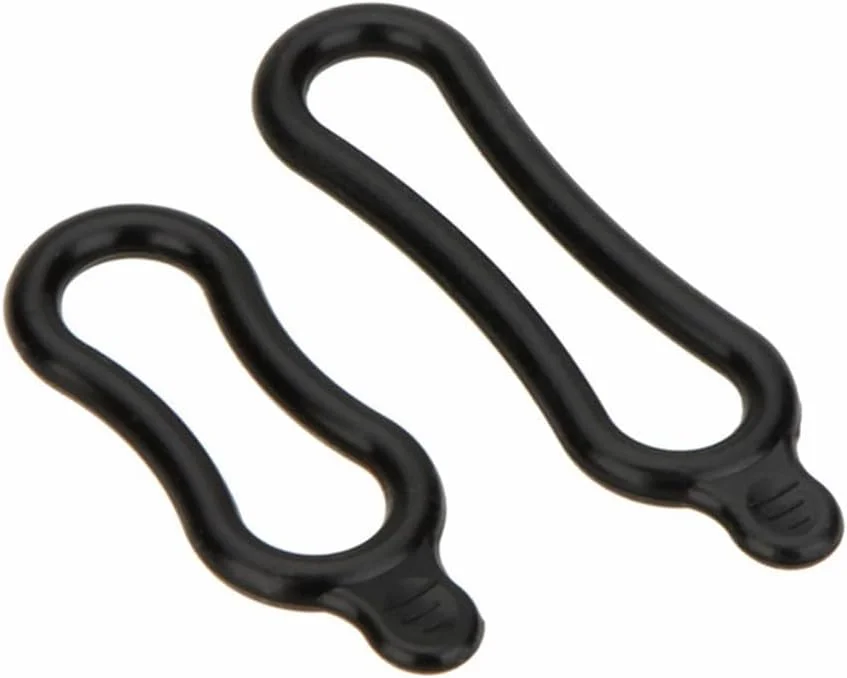 10 عدد حلقه لاستیکی دوچرخه، بست کمربندی حلقه ای، نوارهای لاستیکی الاستیک سبک وزن چند منظوره برای چراغ جلو LED دوچرخه (مشکی)