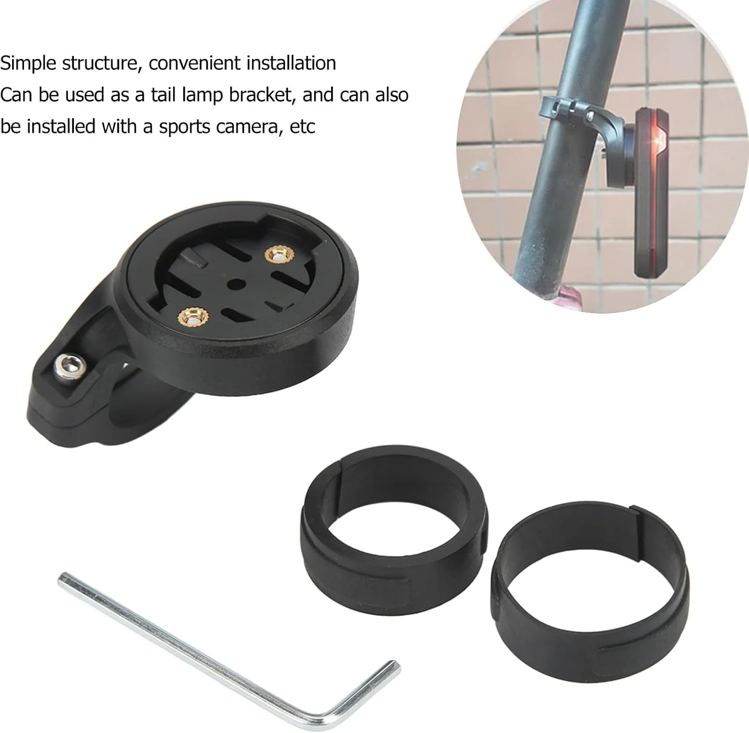 نگهدارنده چراغ عقب دوچرخه، میله زین دوچرخه پلاستیکی سبک وزن، نگهدارنده کامپیوتر، لوازم جانبی دوچرخه