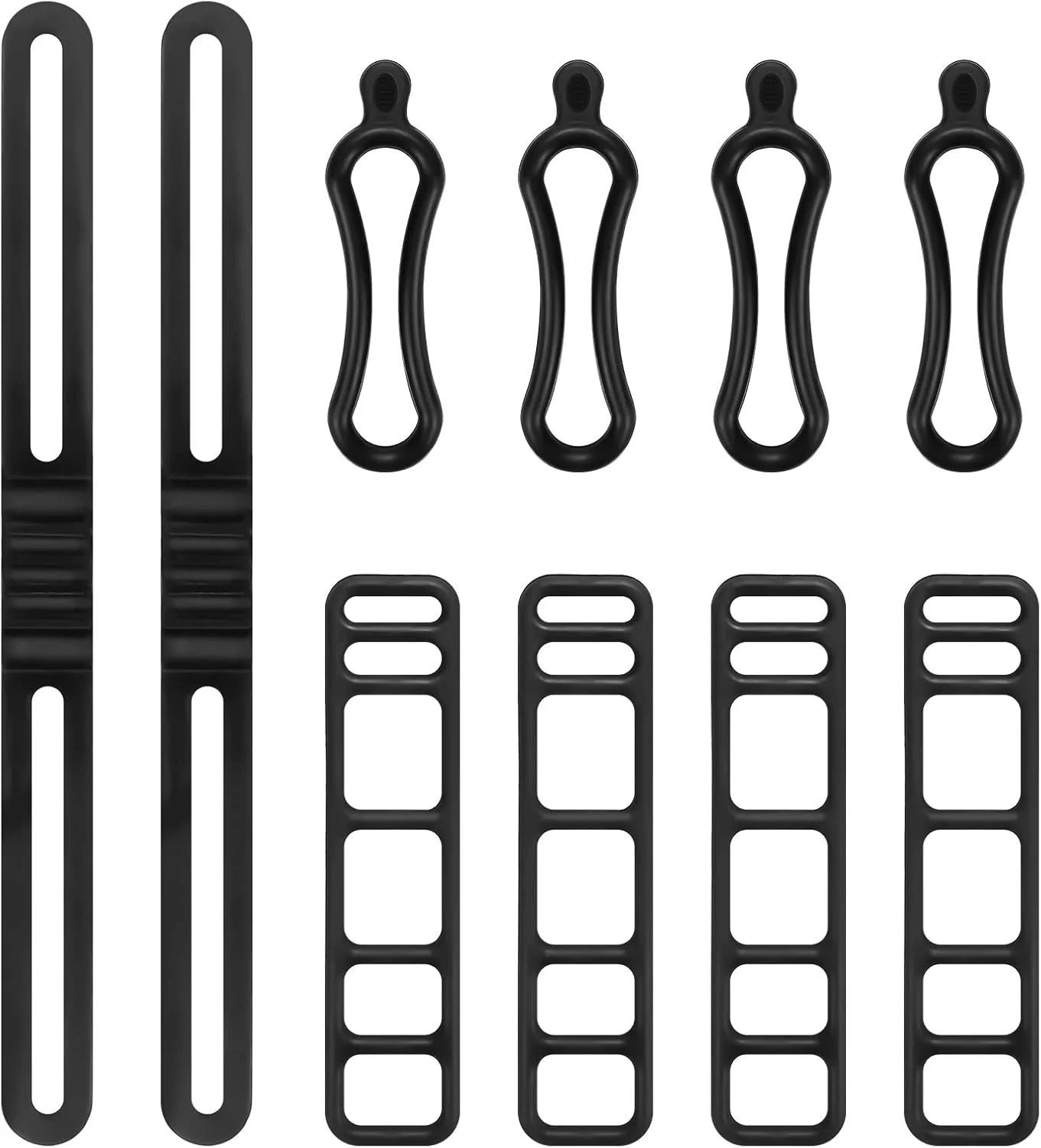 10 عدد بند بست دوچرخه چند منظوره سیلیکونی، نگهدارنده چراغ قوه دوچرخه، بست کمربندی برای چراغ ها، تلفن های همراه، بلندگو، نگهدارنده چراغ، فرمان دوچرخه (3 مدل)