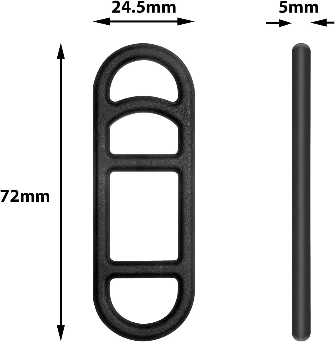 Mudder 12 عدد بند سیلیکونی چراغ دوچرخه، بندهای لاستیکی دوچرخه سواری، بند سیلیکونی برای نصب چراغ دوچرخه، مشکی