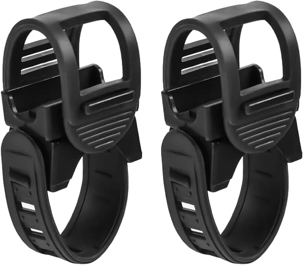 بسته 2 عددی گیره بند ساعت چراغ دوچرخه، نگهدارنده لامپ، گیره چراغ دوچرخه، گیره محکم چراغ قوه برای دوچرخه سواری، دوچرخه کوهستانی، دوچرخه جاده، موتور سیکلت