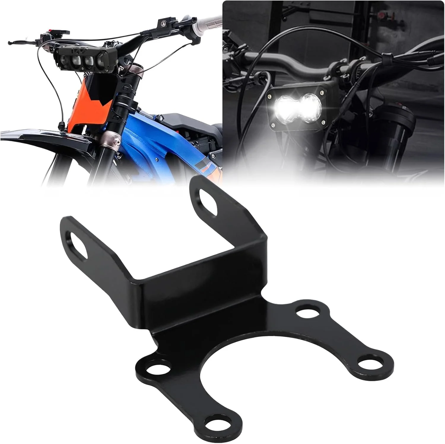براکت نصب چراغ جلوی موتورسیکلت، براکت چراغ جلو برای موتورسیکلت های برقی