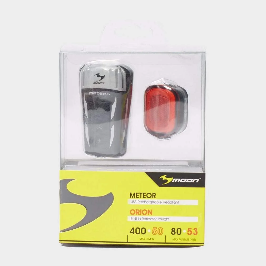 چراغ جلو مون مدل METEOR C1 + چراغ عقب ORION، رنگ طبیعی، سایز آزاد