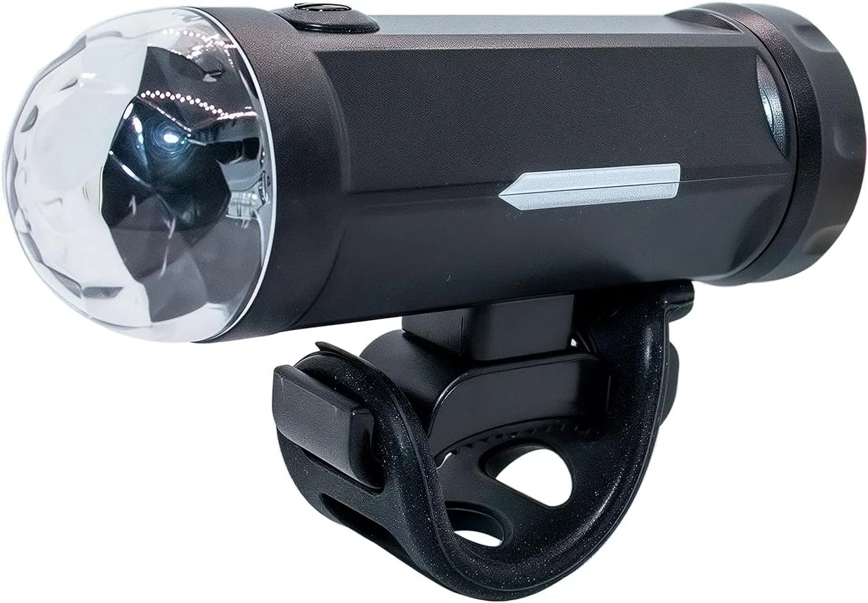 پروژکتور دیسکویی LED برای دوچرخه و مهمانی - روشن کردن زمین در حین دوچرخه سواری با 4 الگوی رنگی خودکار، نصب آسان روی فرمان، طراحی ضد آب