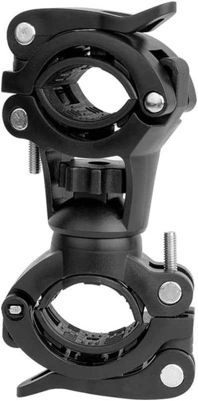 پایه چراغ دوچرخه با قابلیت چرخش 360 درجه، نگهدارنده چراغ قوه با رهاسازی سریع دوبل