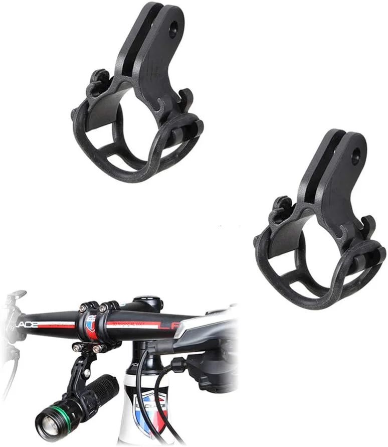 گیره نگهدارنده چراغ قوه دوچرخه، سازگار با آداپتور نگهدارنده دوربین GoPro (2 عدد)