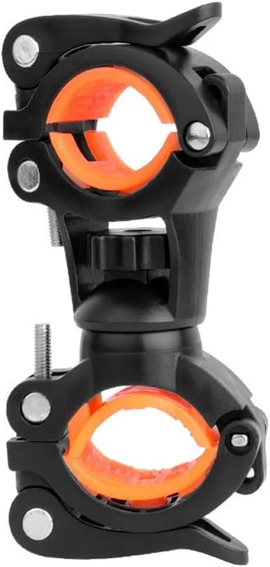 پایه چراغ دوچرخه با قابلیت چرخش 360 درجه، نگهدارنده چراغ قوه با رهاسازی سریع دوبل پایه چراغ دوچرخه با قابلیت چرخش 360 درجه، نگهدارنده چراغ قوه با رهاسازی سریع دوبل