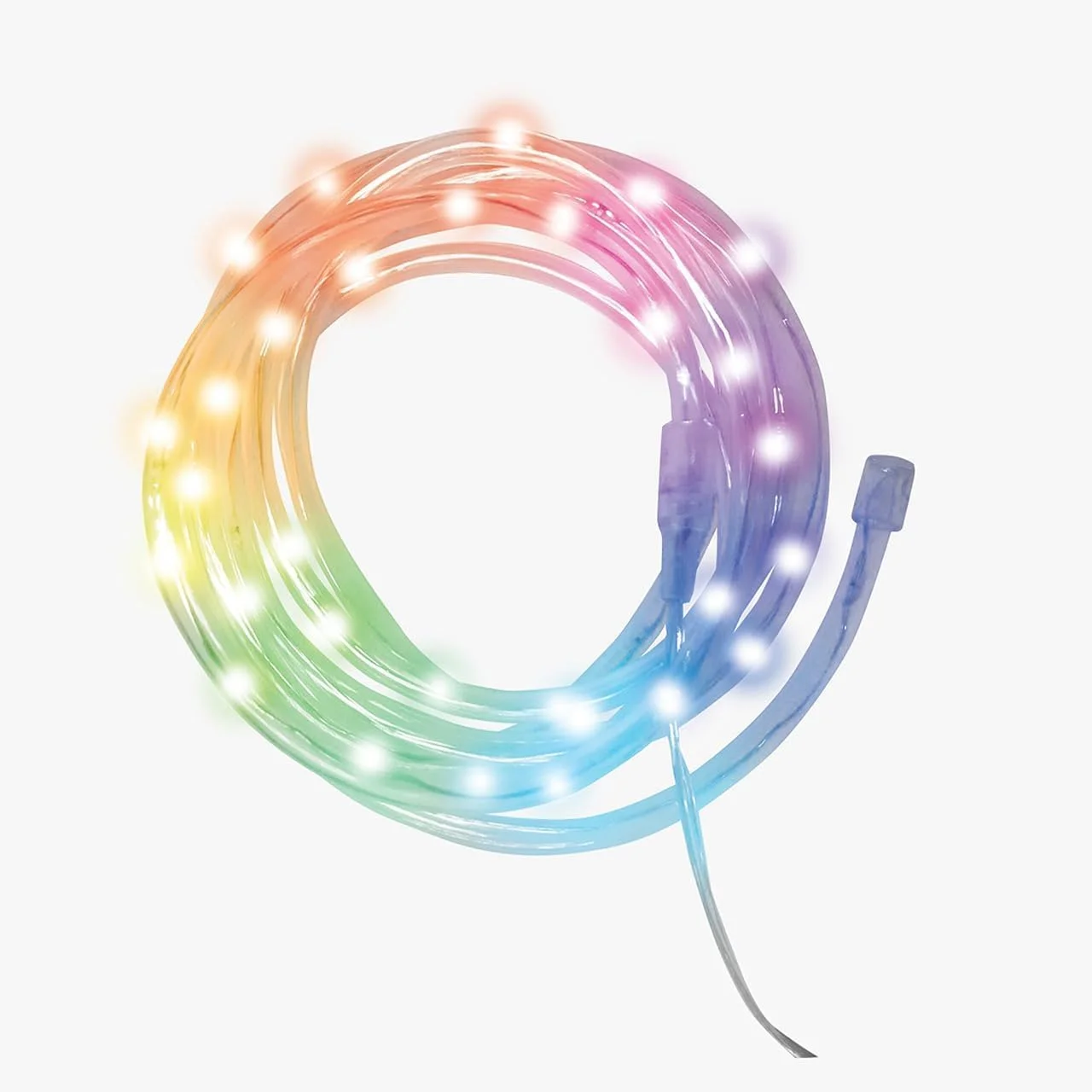 چراغ چرخ دوچرخه تغییر رنگی IJOY Wheelies - چراغ LED چند رنگ 2.1 متری با باتری برای روشنایی ایمنی دوچرخه سواری در شب با حالت ثابت یا چشمک زن - مناسب برای چرخ های 20-29 اینچی