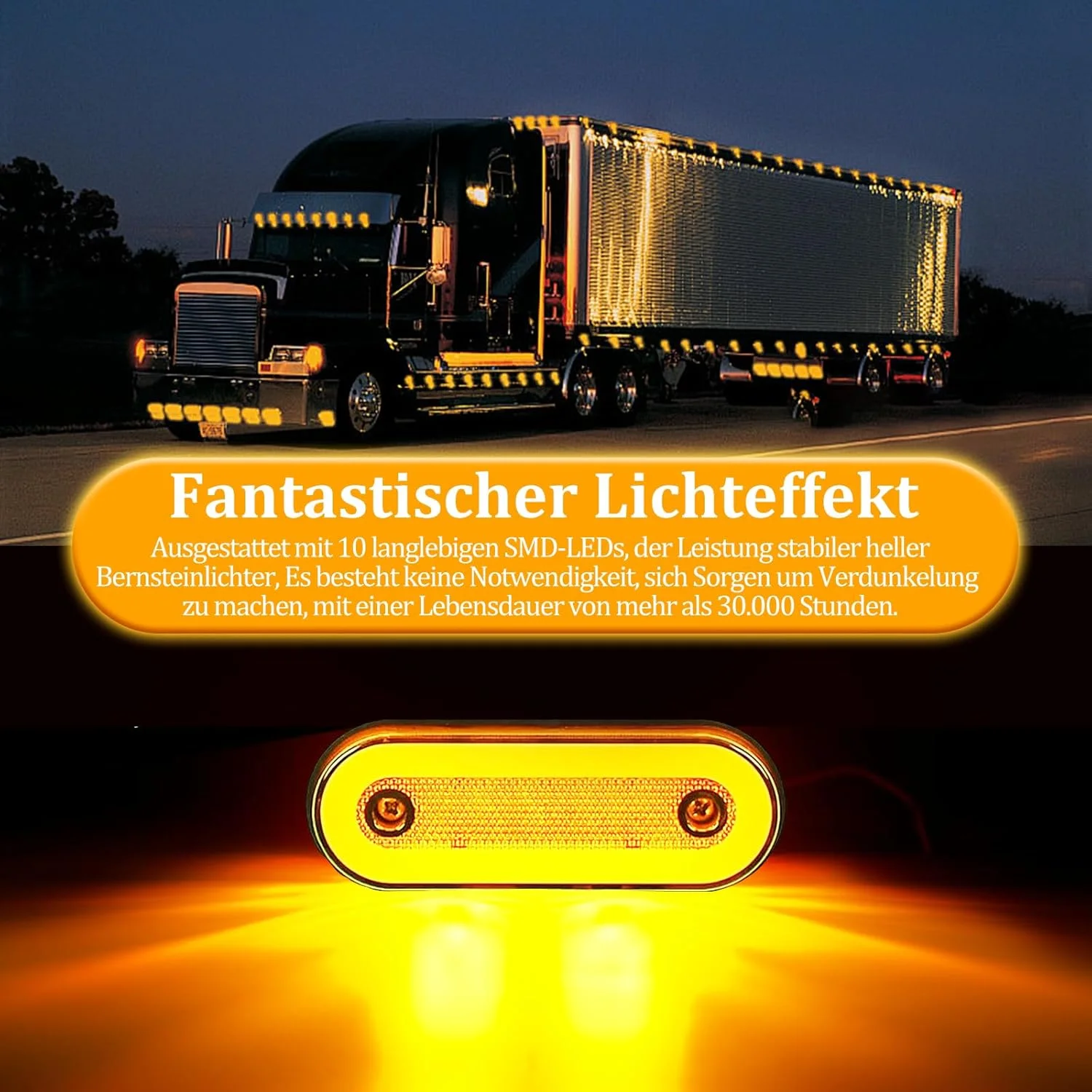 چراغ های موقعیت 8 تایی آی پالا میلا 12 ولت/24 ولت به همراه براکت