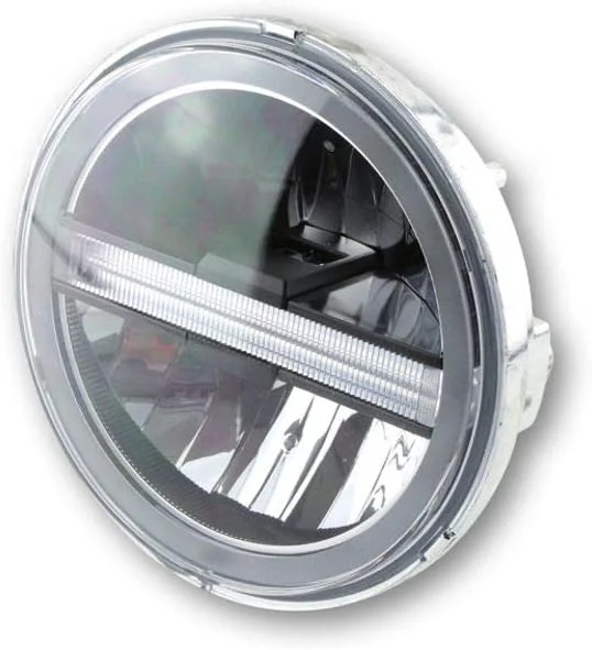 چراغ جلوی اصلی ال ای دی HIGHSIDER نوع 6 با چراغ روشنایی روز، گرد، 5 3/4 اینچ، روکش کروم