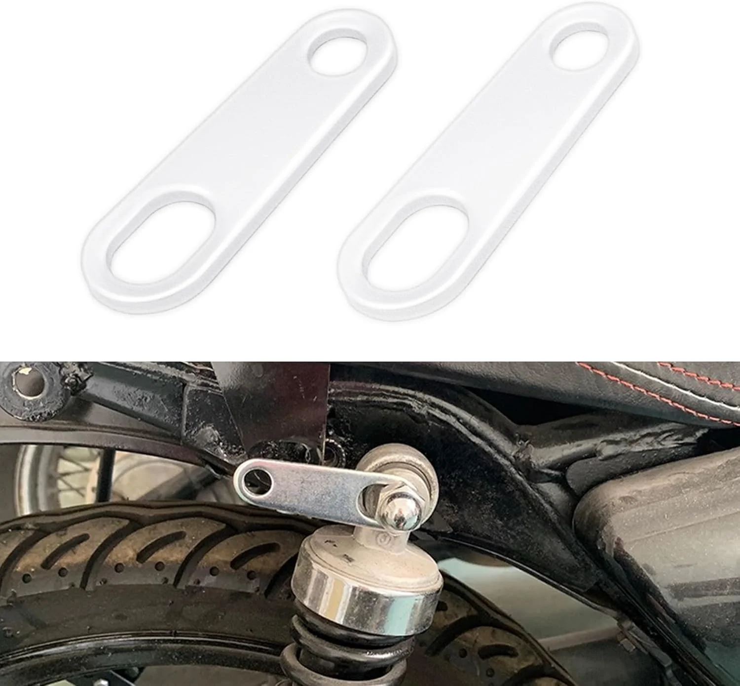 2 عدد براکت نصب چراغ راهنمای عقب موتور سیکلت، براکت چراغ موتور سیکلت، نگهدارنده نصب چراغ راهنمای مستقیم 10 میلی متری، نگهدارنده تغییر مکان چراغ نشانگر برای اسکوتر ATV (نقره ای/مستقیم)